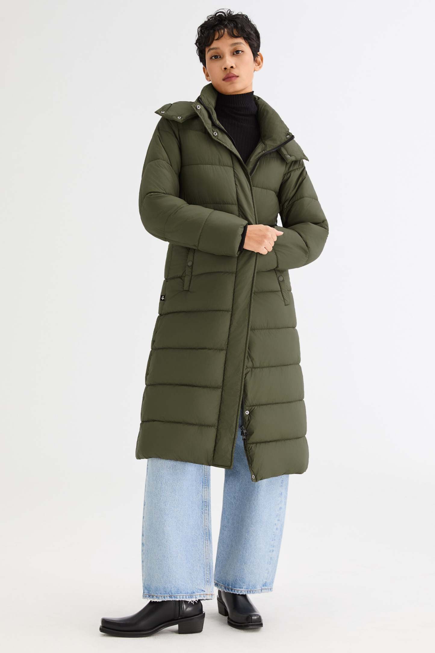 Long Hooded Quilted Lyrella Puffer Jacket