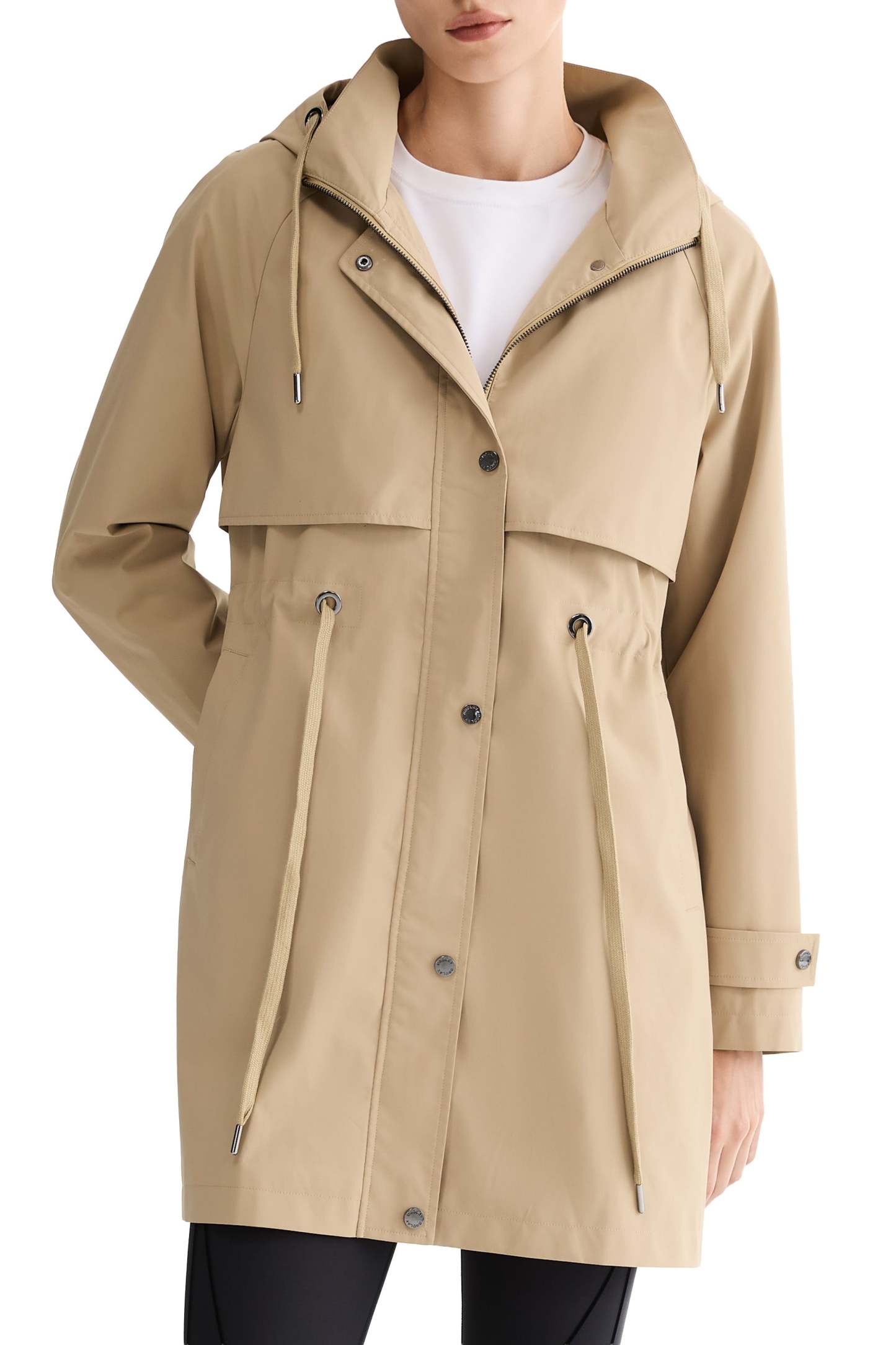 Long Hooded Windbreaker