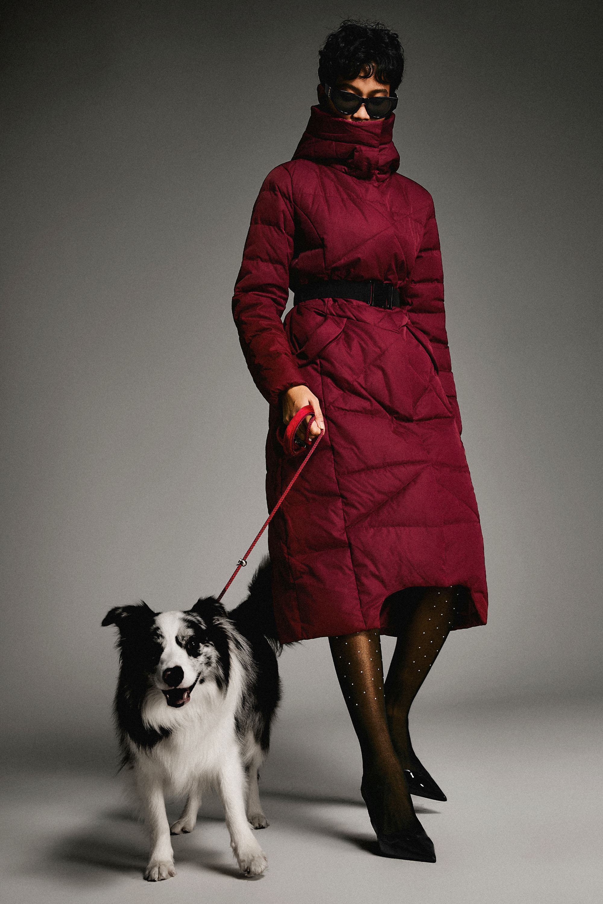 Long Maxi Down Coat with Hood