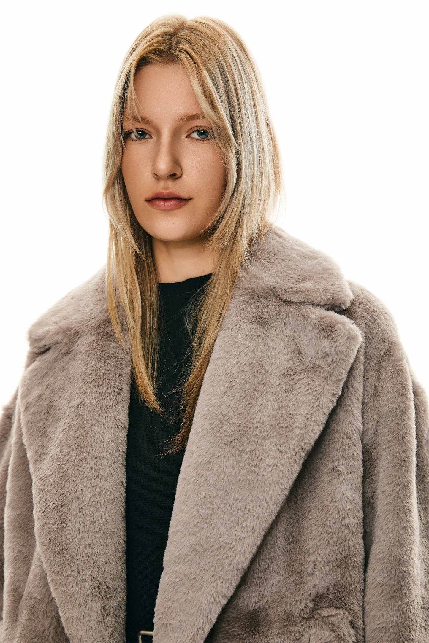 Oversized Long Sherpa Teddy Coat