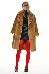 Oversized Long Sherpa Teddy Coat