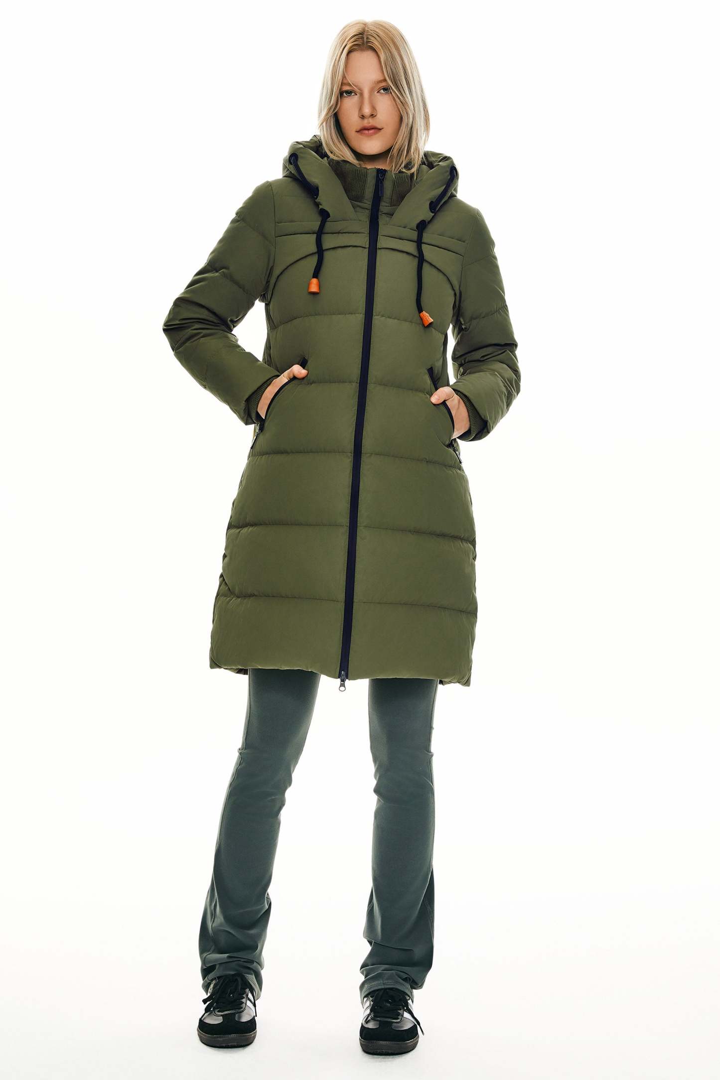 Long Thickened Hooded Down Jacket