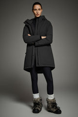 Mid-Length Windproof Parka Coat