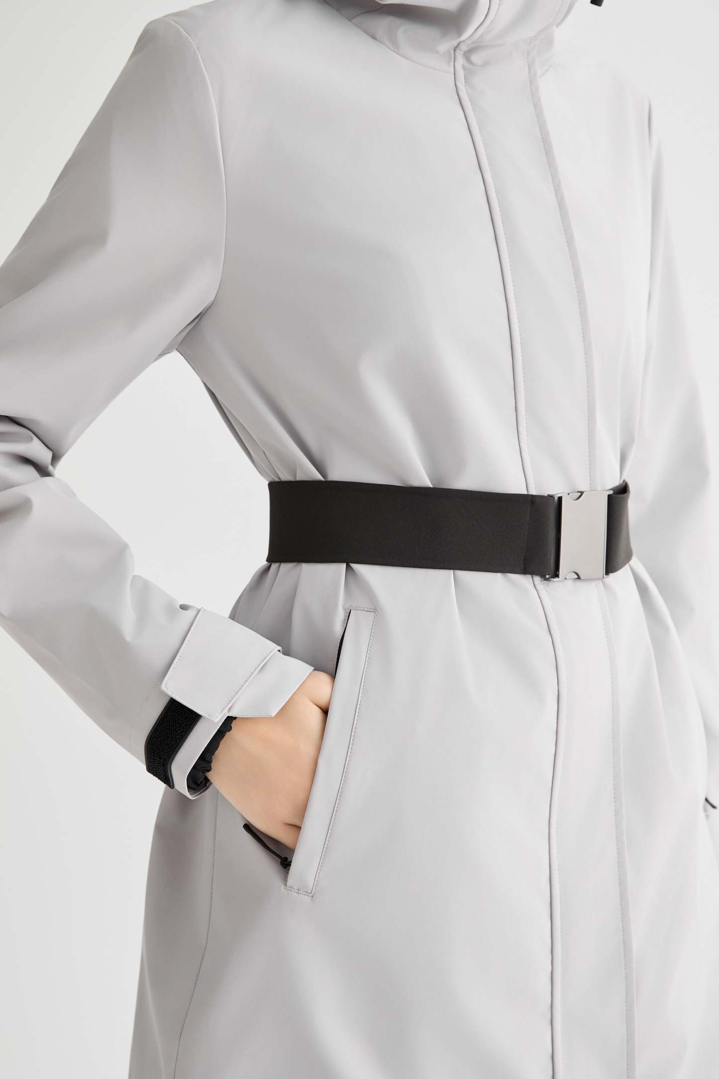 Mid-Length Waterproof Trench Jacket