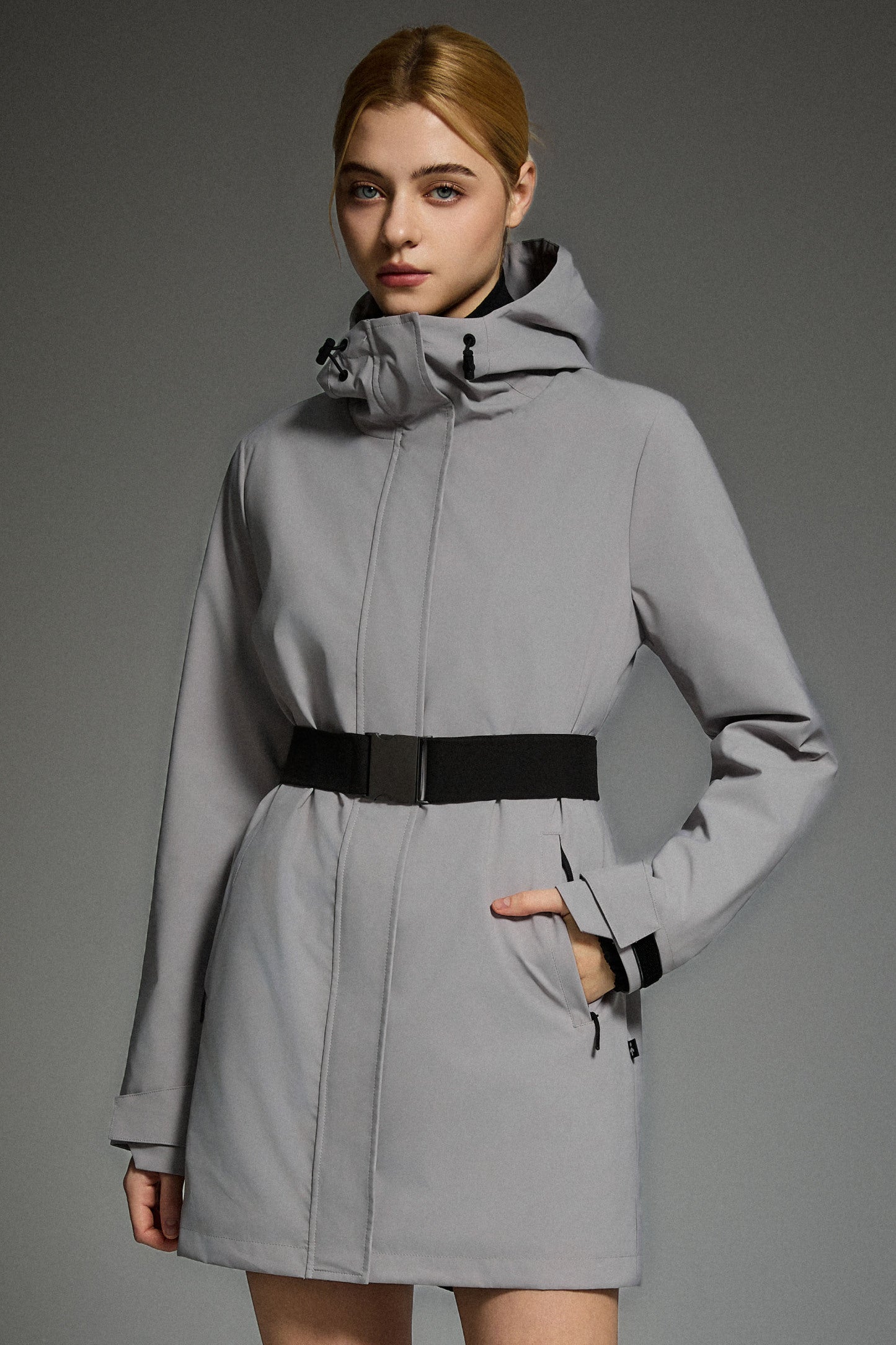 Mid-Length Waterproof Trench Jacket