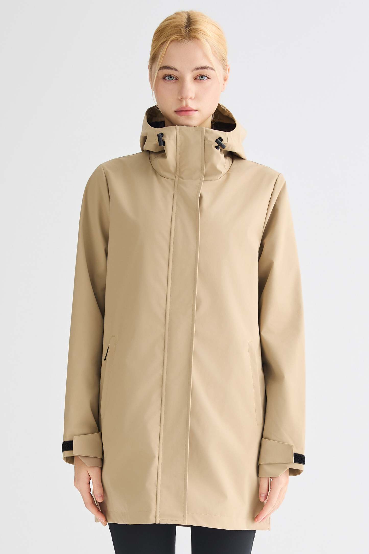 Mid-Length Waterproof Trench Jacket