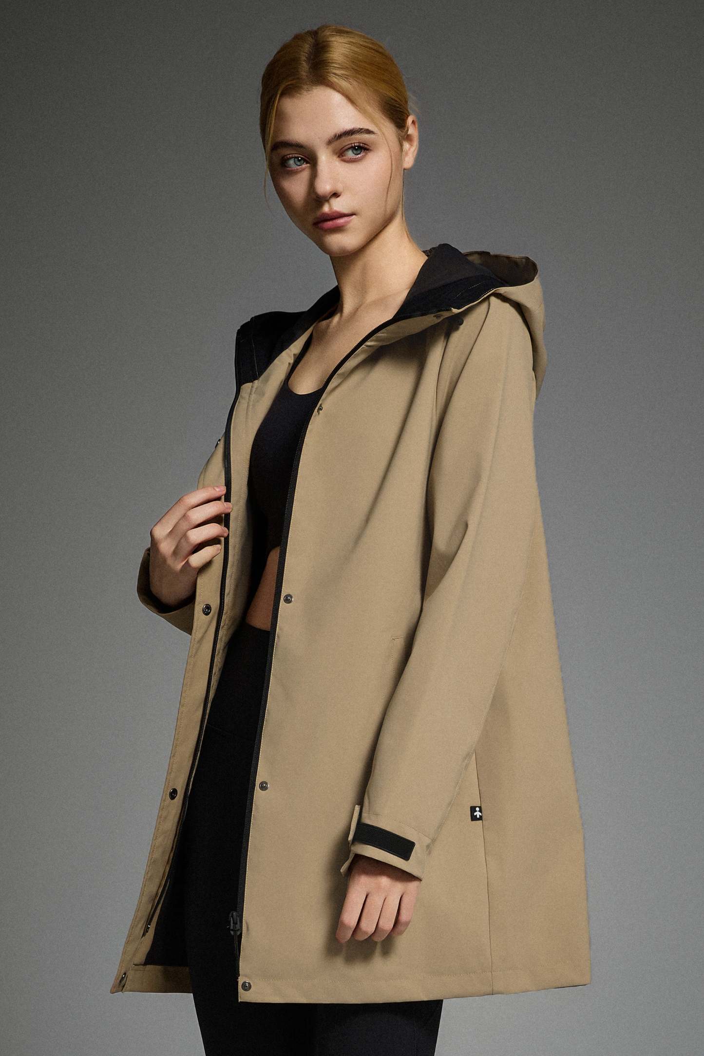 Mid-Length Waterproof Trench Jacket