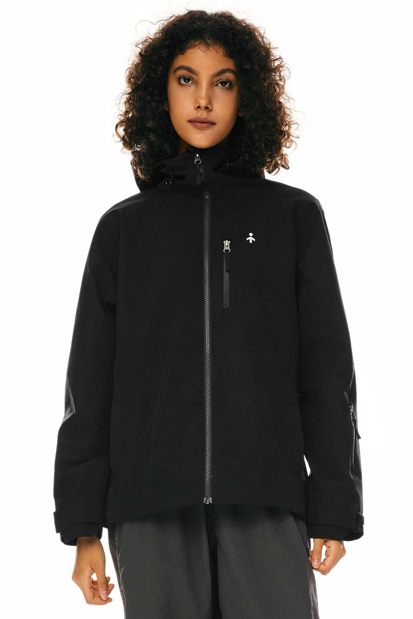 Zip Up Rain Jacket Lightweight Hooded Windbreaker