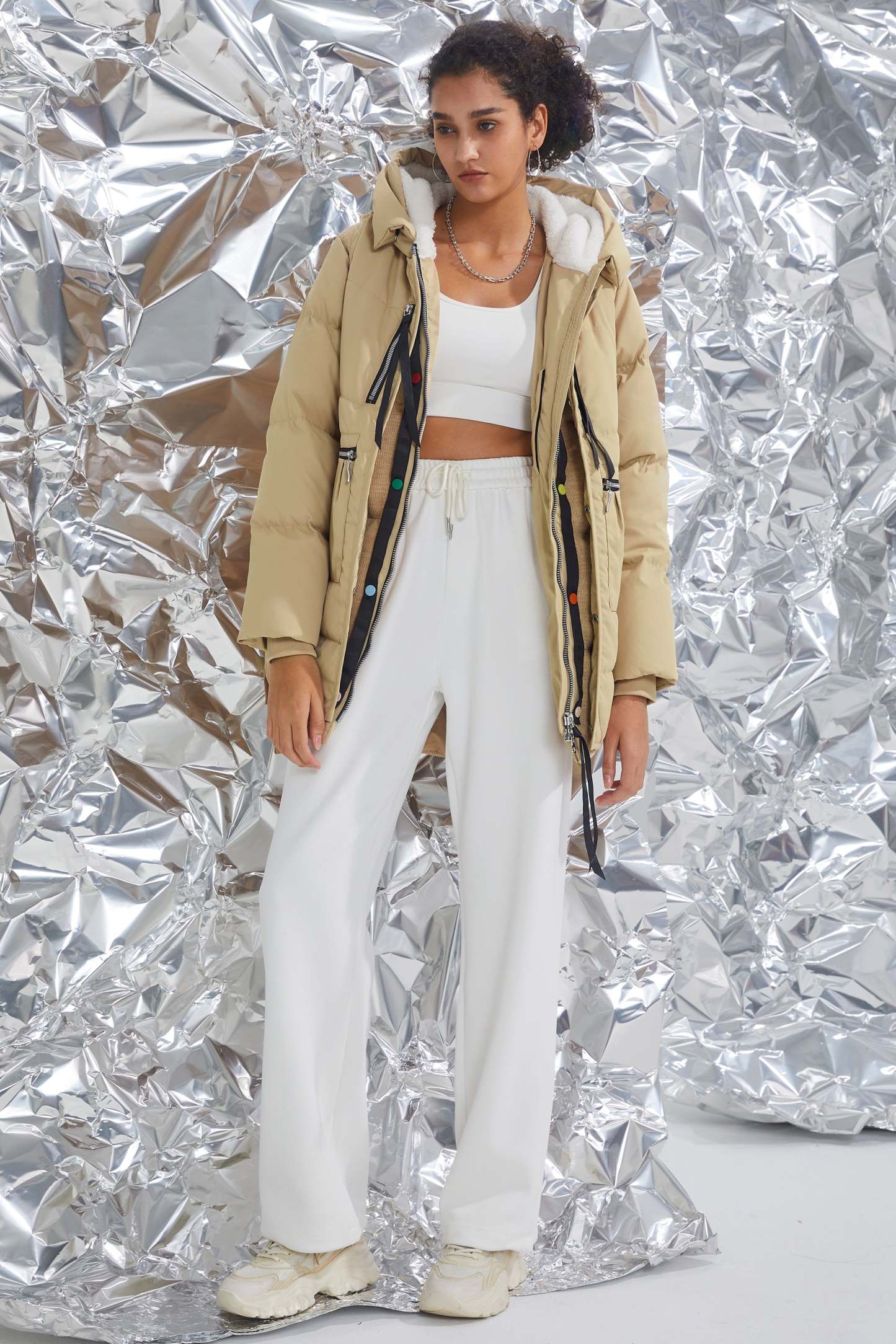 092 Universe® Thickened Puffer Down Jacket with Detachable Vest