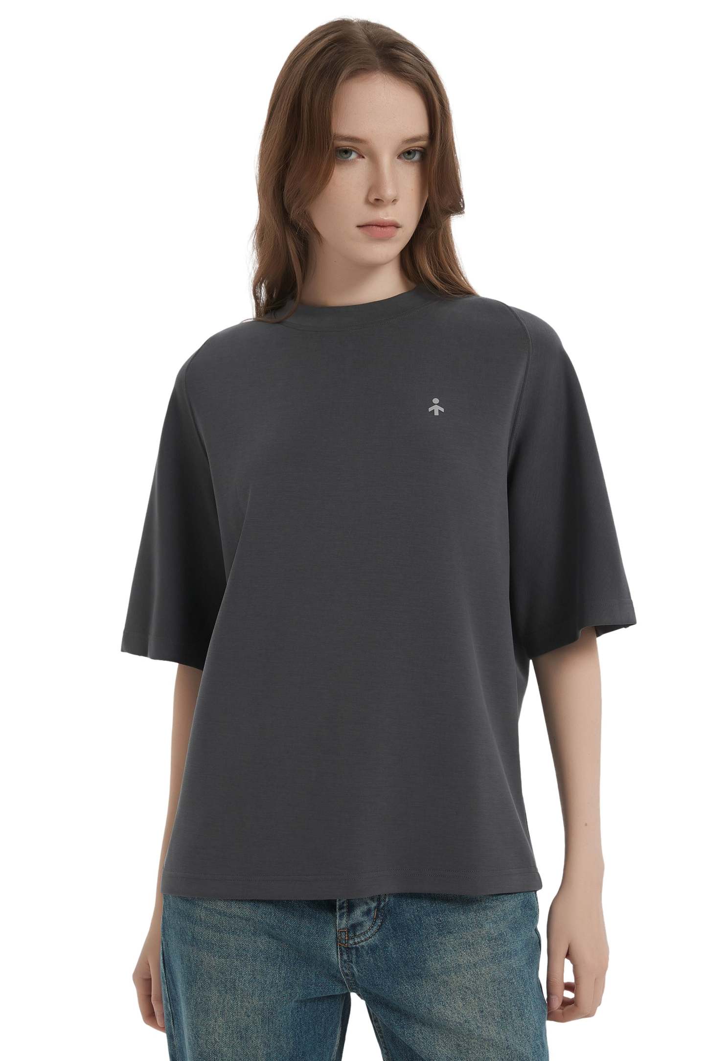 Casual Crew Neck T-Shirt Tops Basic Workout