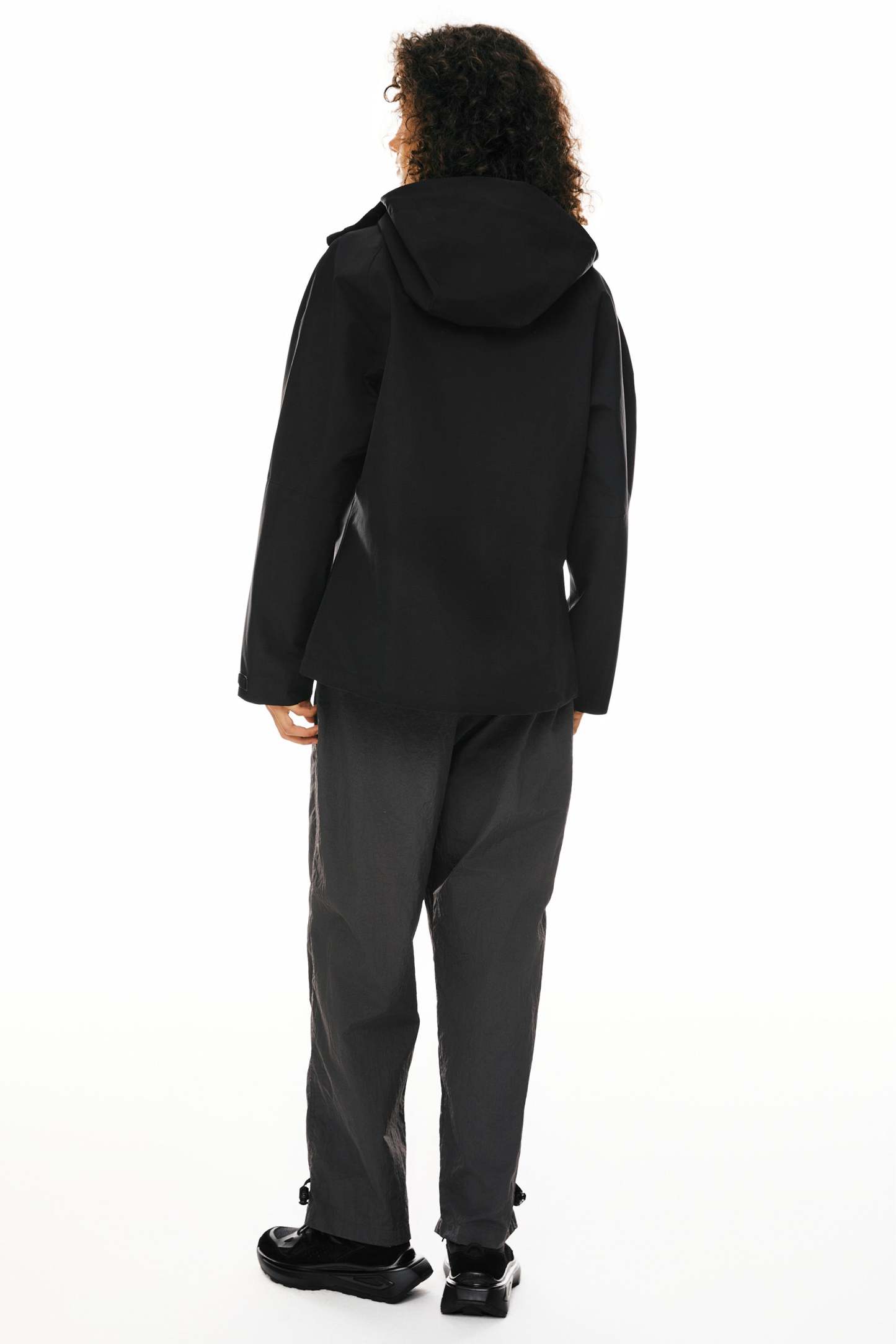 Zip Up Rain Jacket Lightweight Hooded Windbreaker