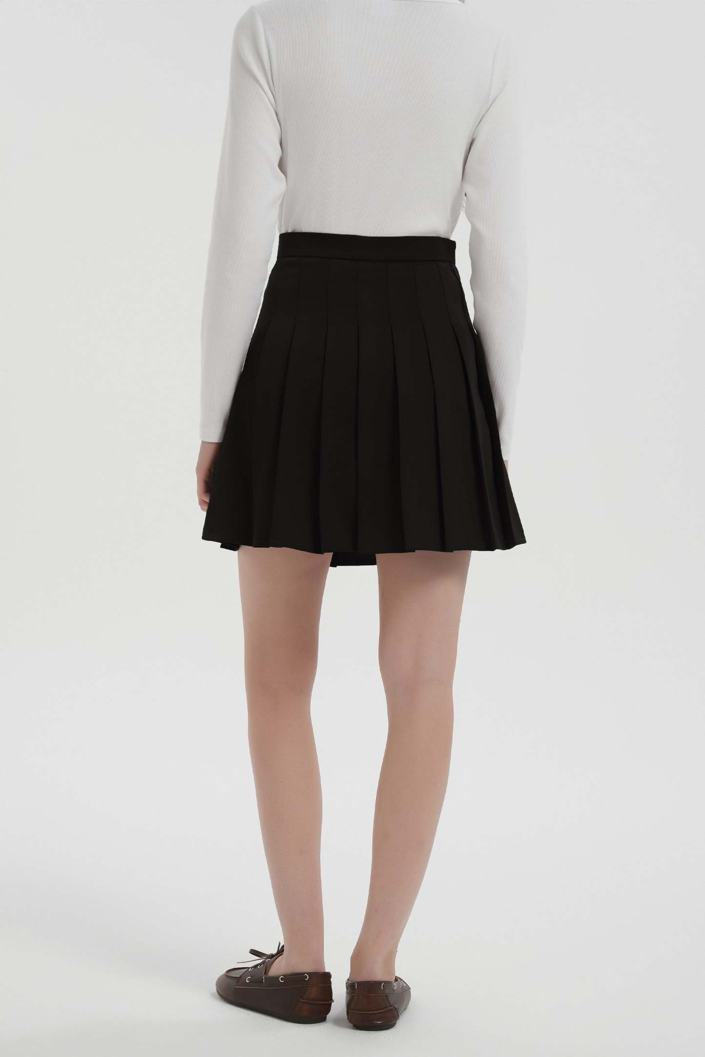 High Waisted Skirts A Line Pleated Skirt