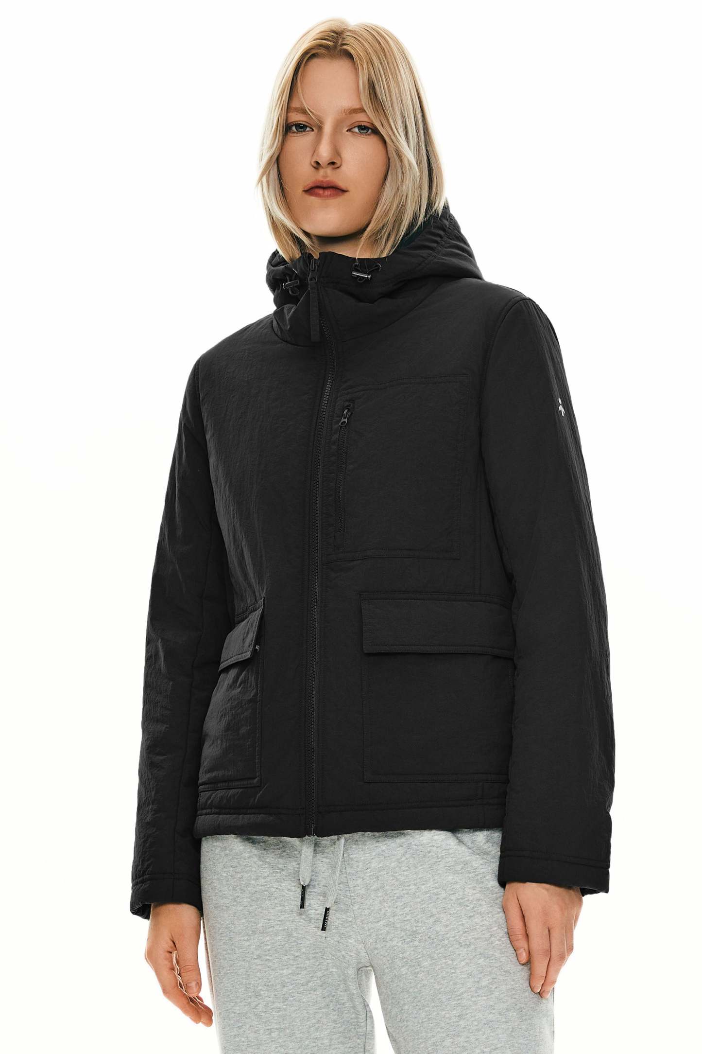 Hooded Lightweight Jacket Zip Up