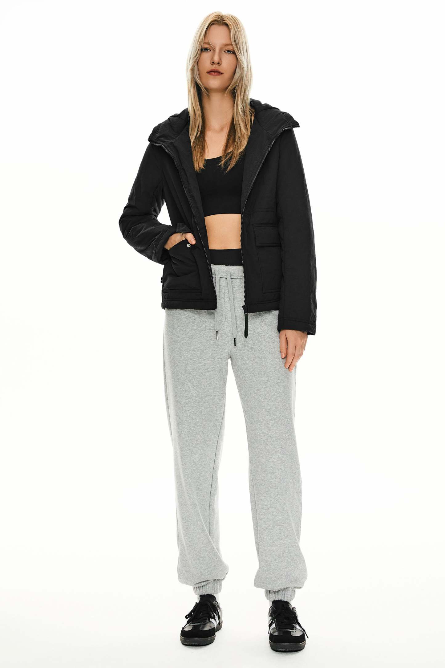 Hooded Lightweight Jacket Zip Up