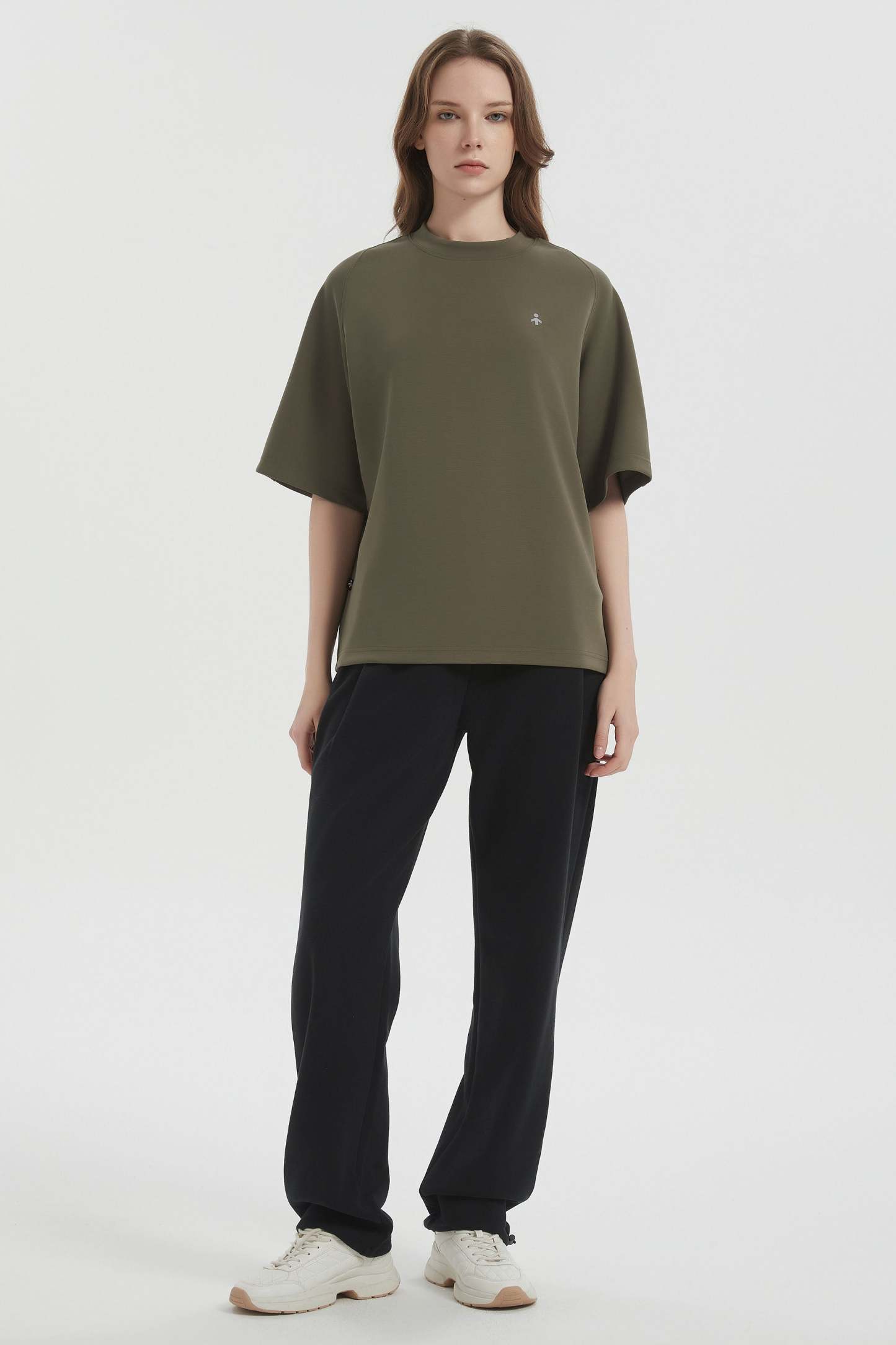 Casual Crew Neck T-Shirt Tops Basic Workout