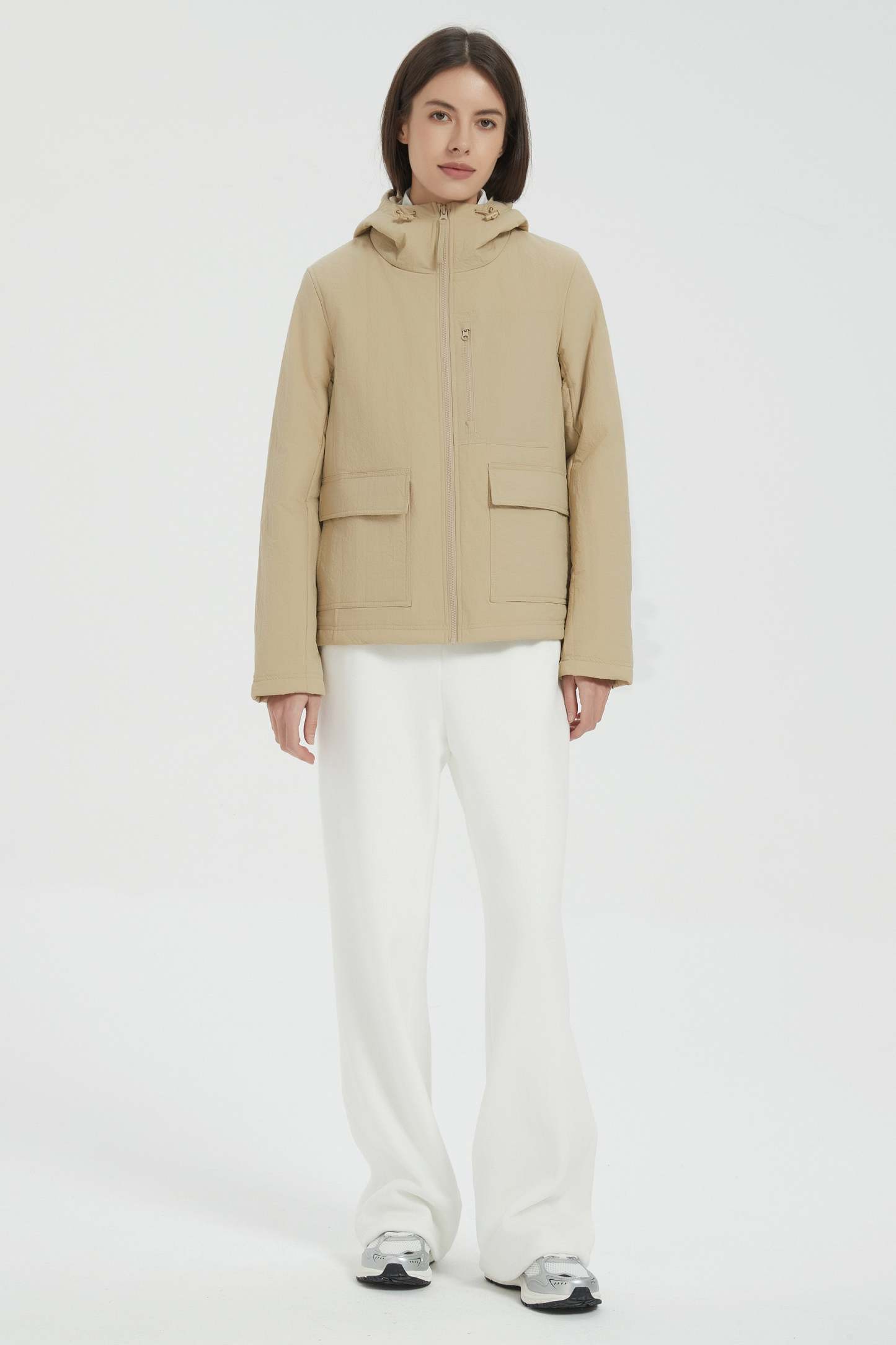 Hooded Lightweight Jacket Zip Up