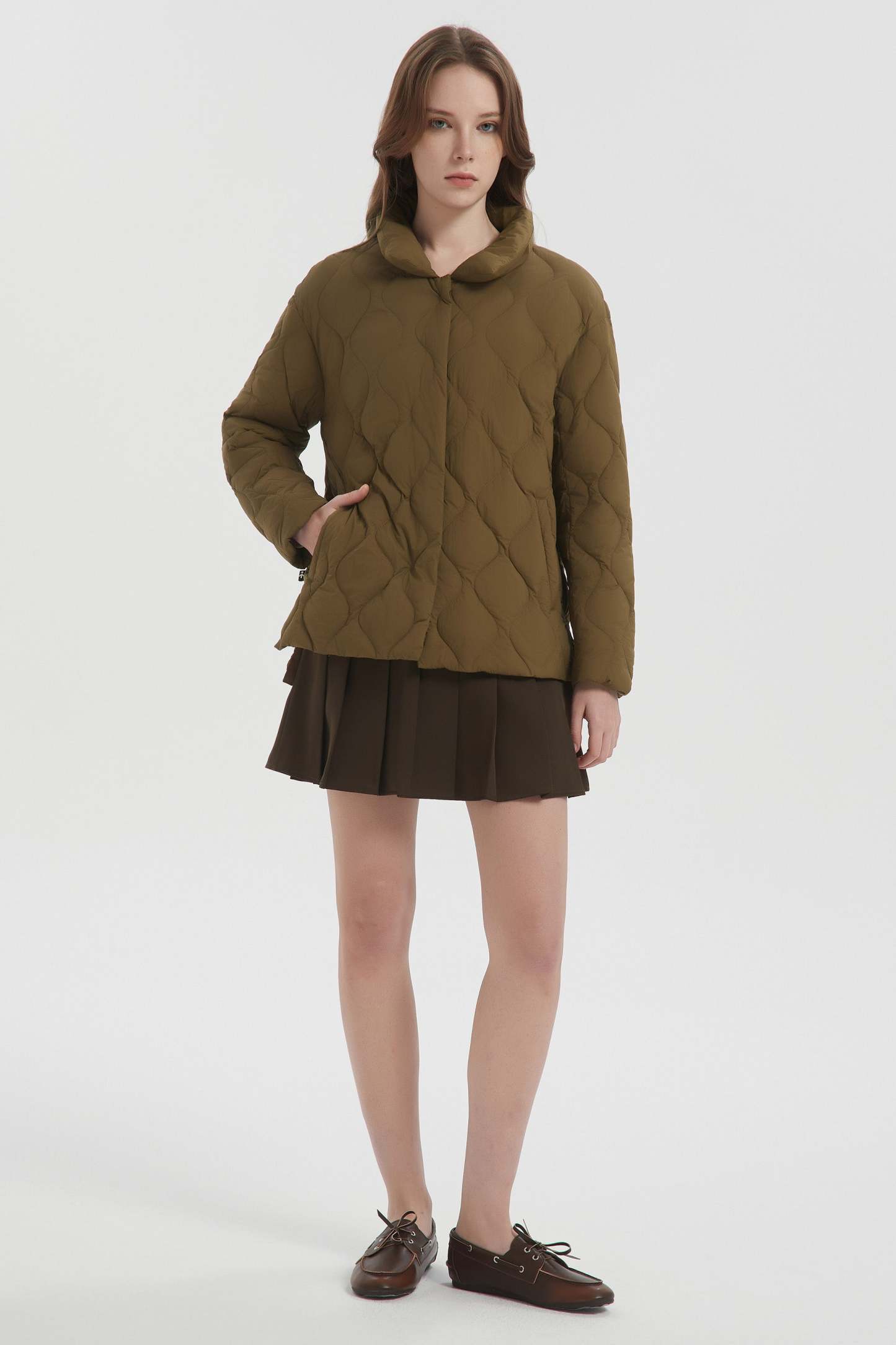 Oversized Down Puffer Jacket Lightweight Quilted