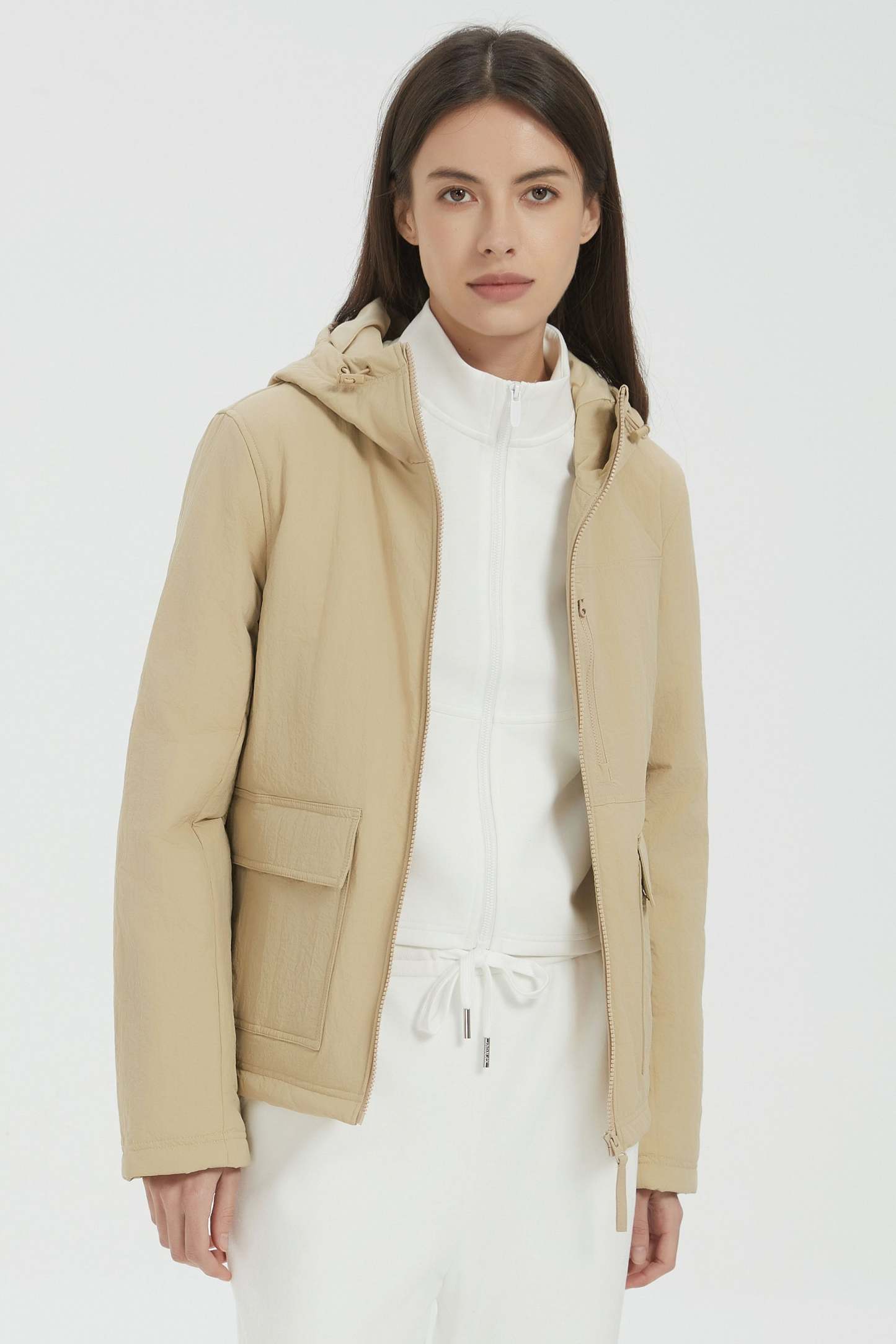 Hooded Lightweight Jacket Zip Up