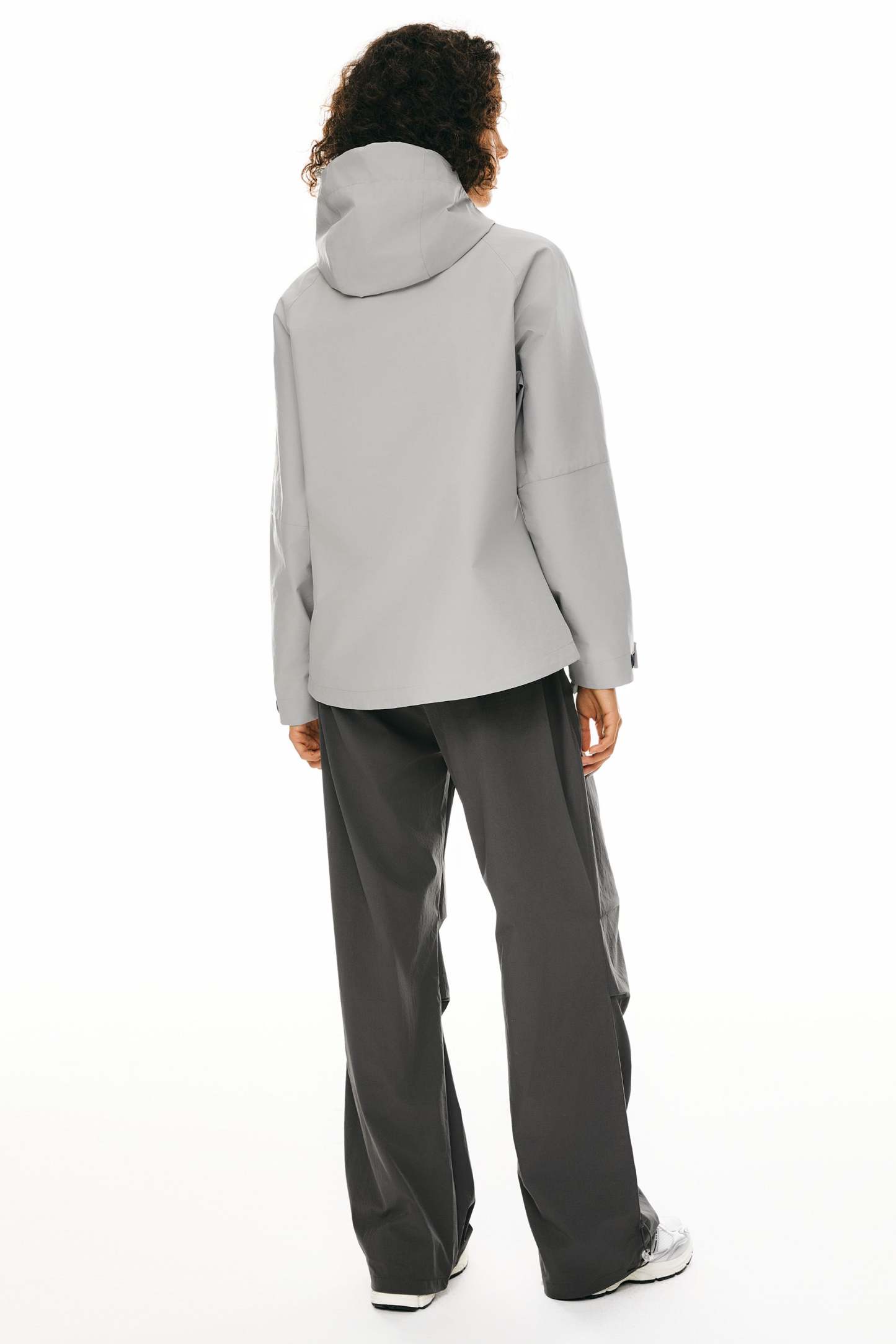 Zip Up Rain Jacket Lightweight Hooded Windbreaker