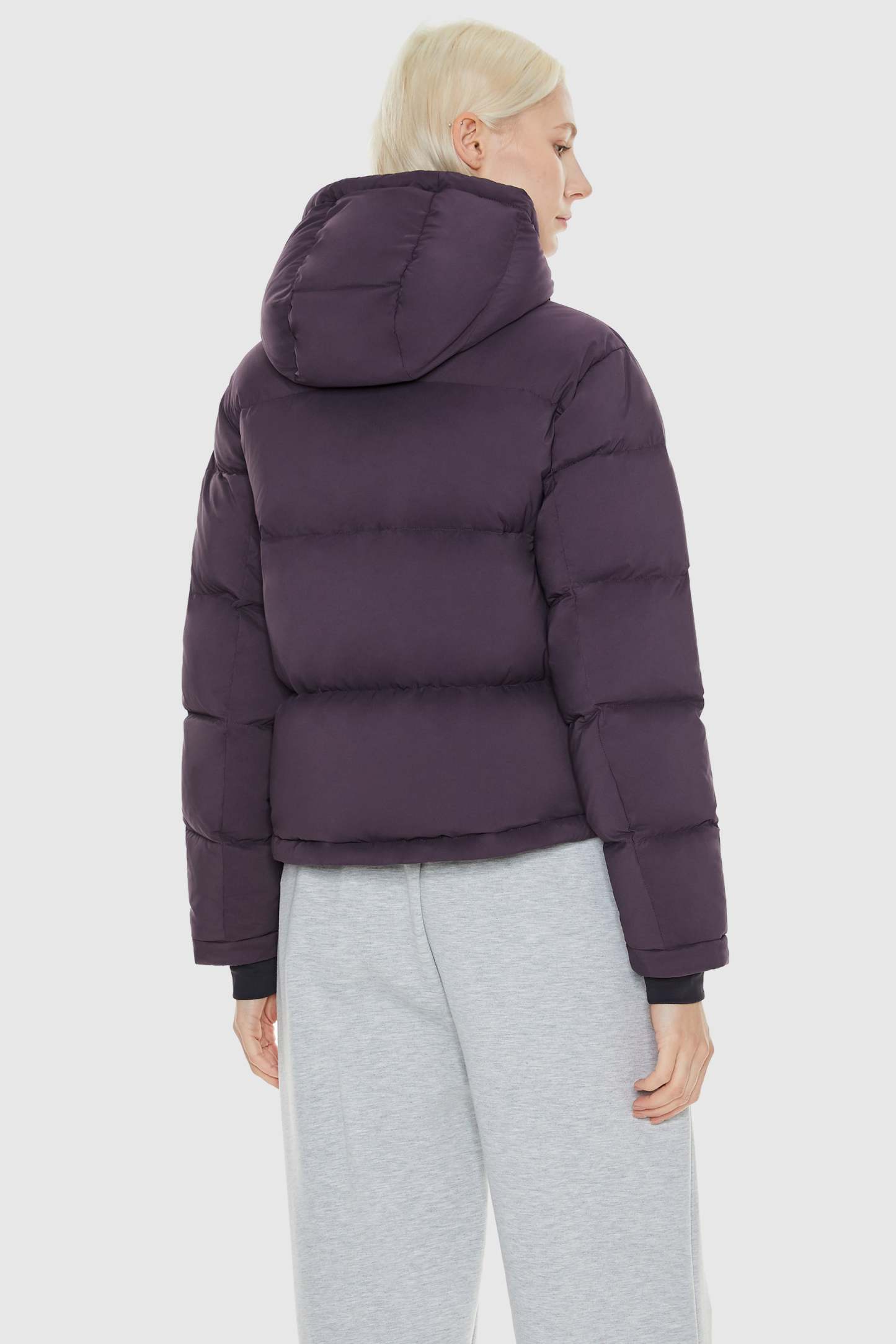 Aurora Cropped Thermal Down Puffer Jacket