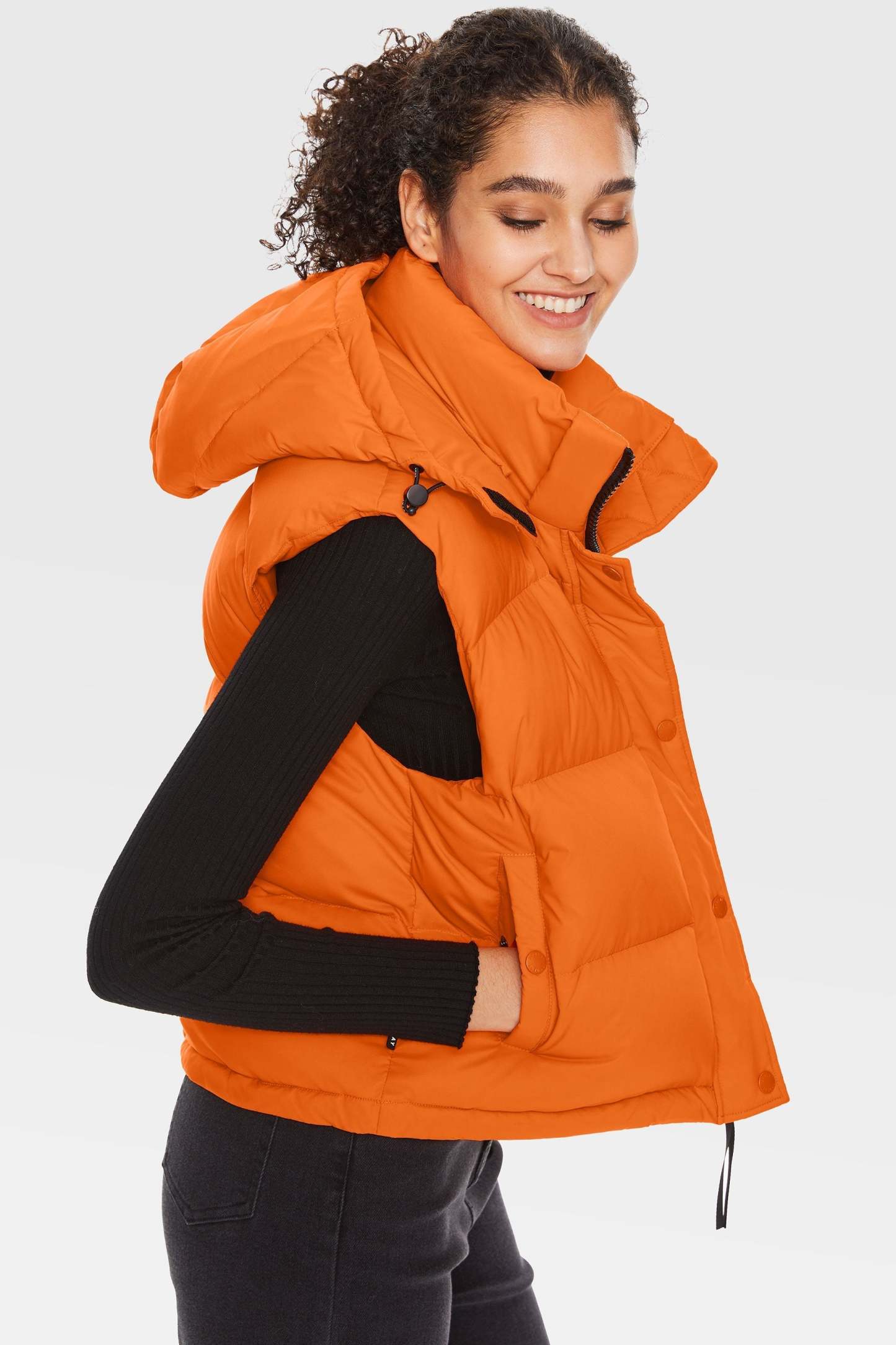 Aurora Hooded Down Puffer Vest