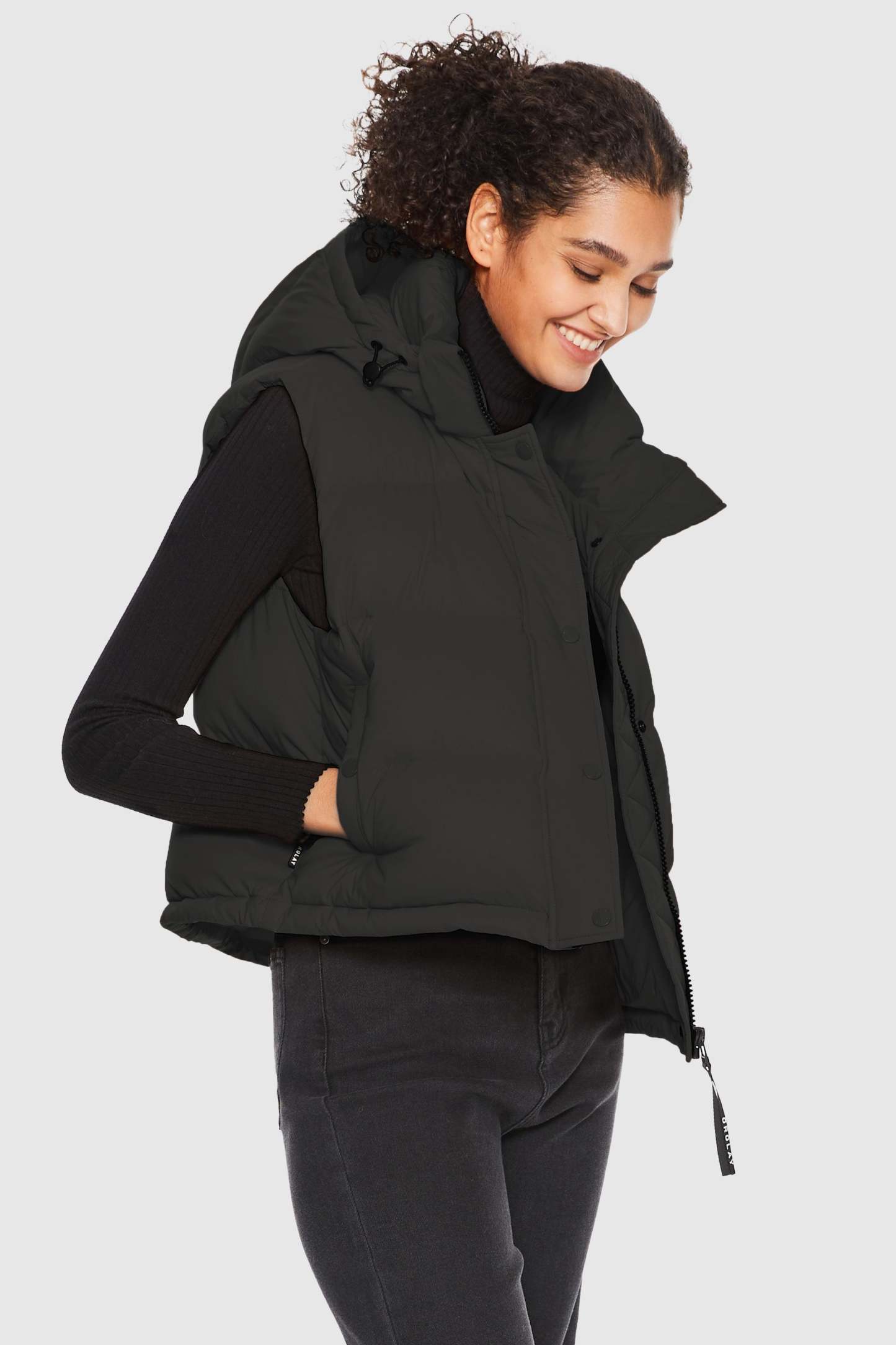 Aurora Hooded Down Puffer Vest