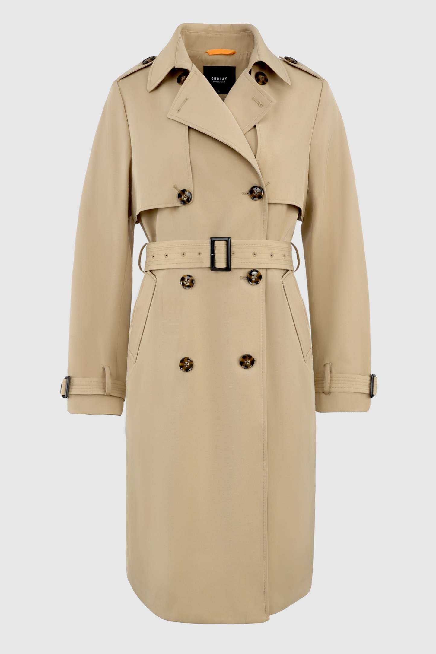 Classic Double-Breasted Lapel Hudson Trench