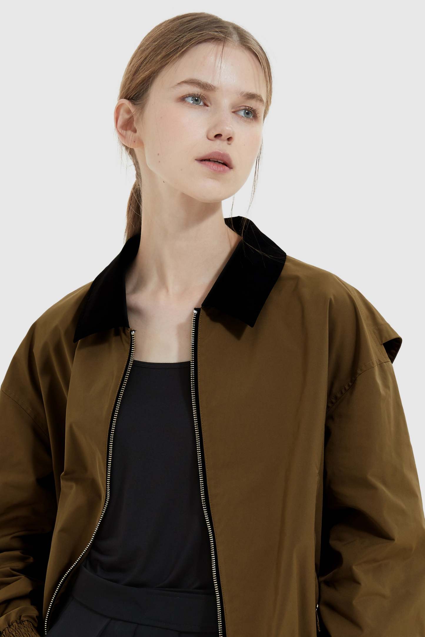 Collared Bomber Jacket