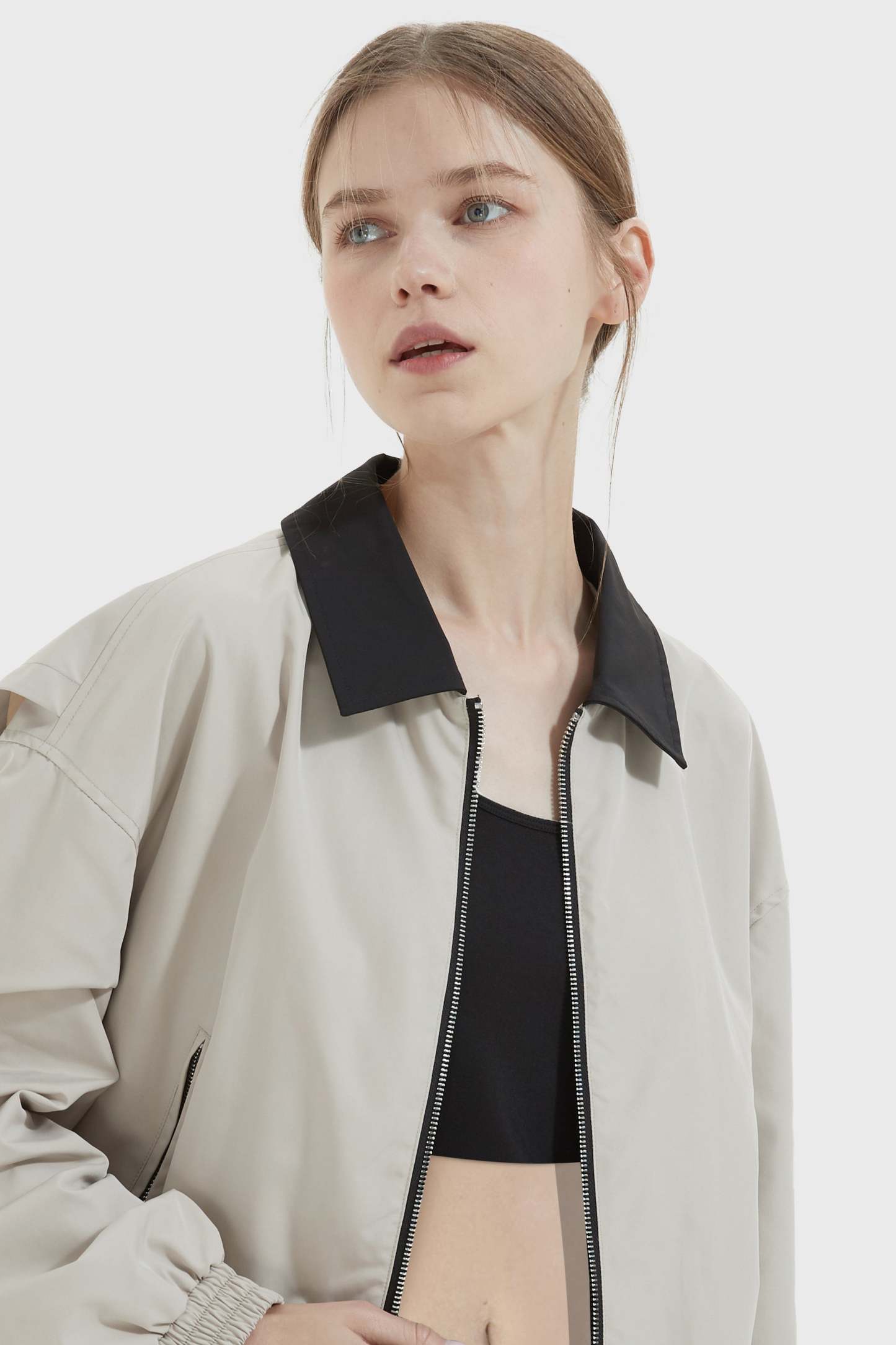 Collared Bomber Jacket