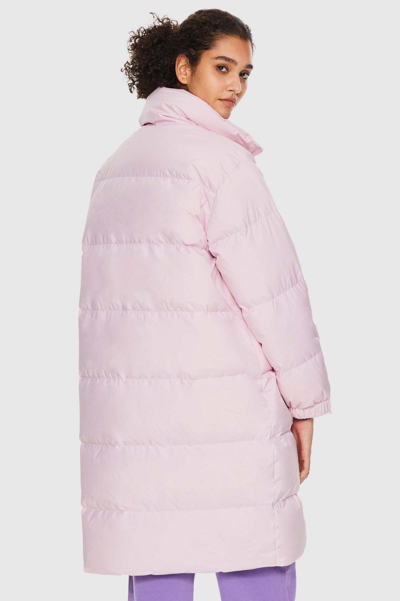 High Collar Long-sleeve Down Puffer Jacket
