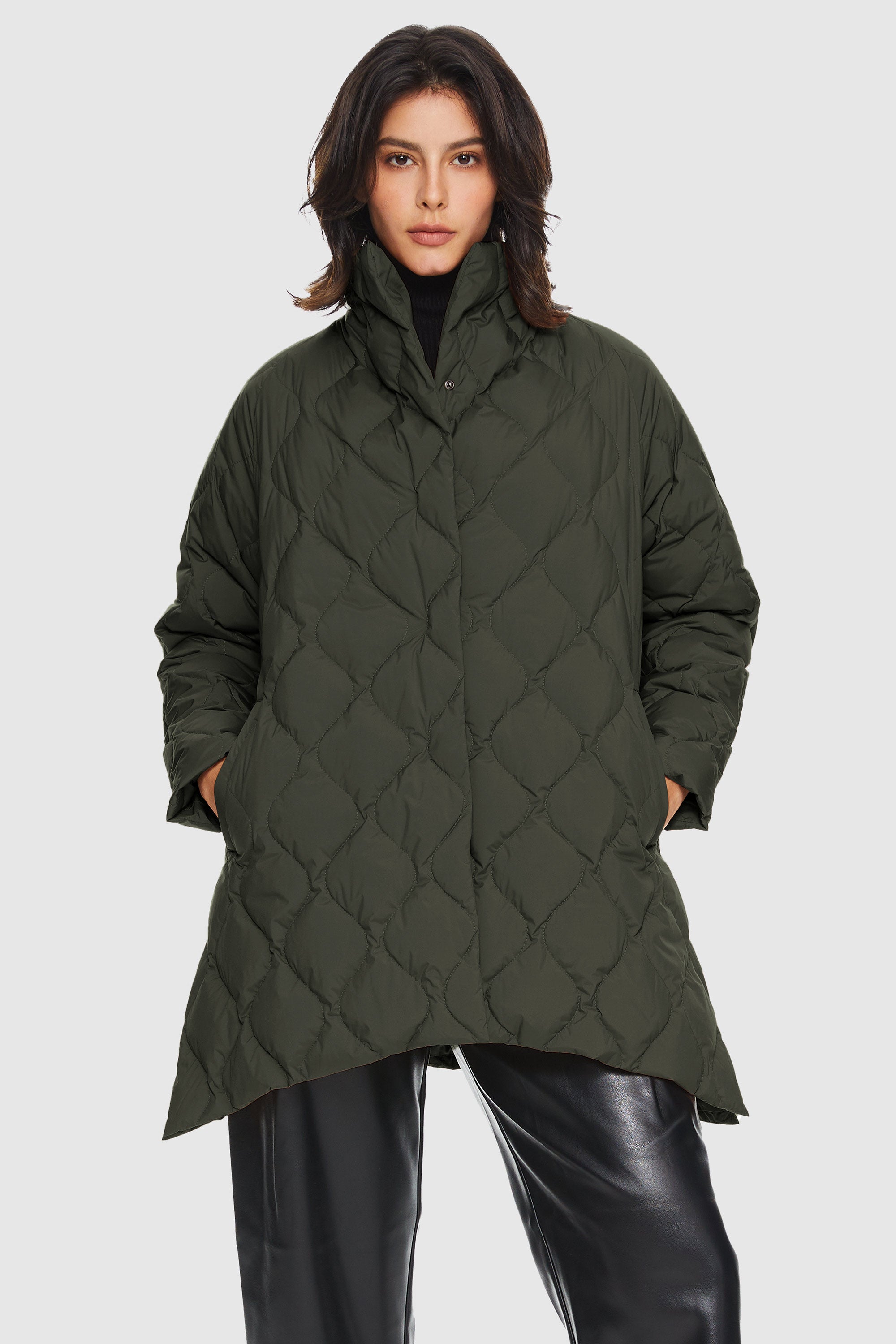 Lightweight Long-Sleeve Down Puffer Jacket