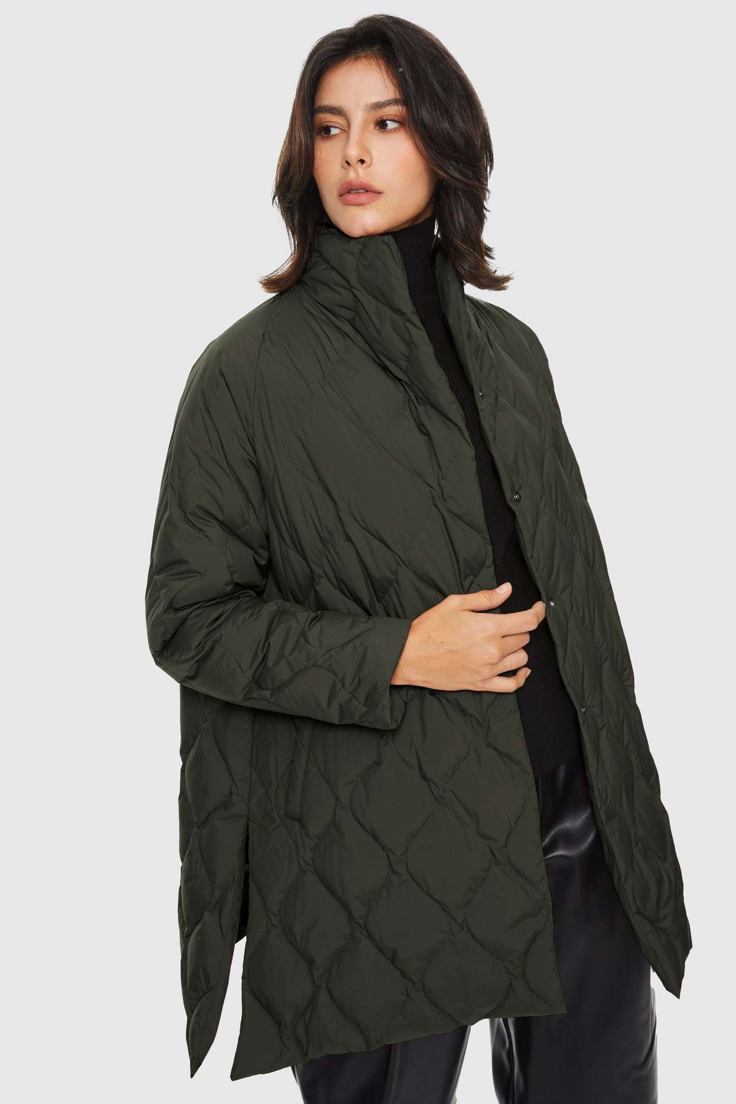Lightweight Long-Sleeve Down Puffer Jacket