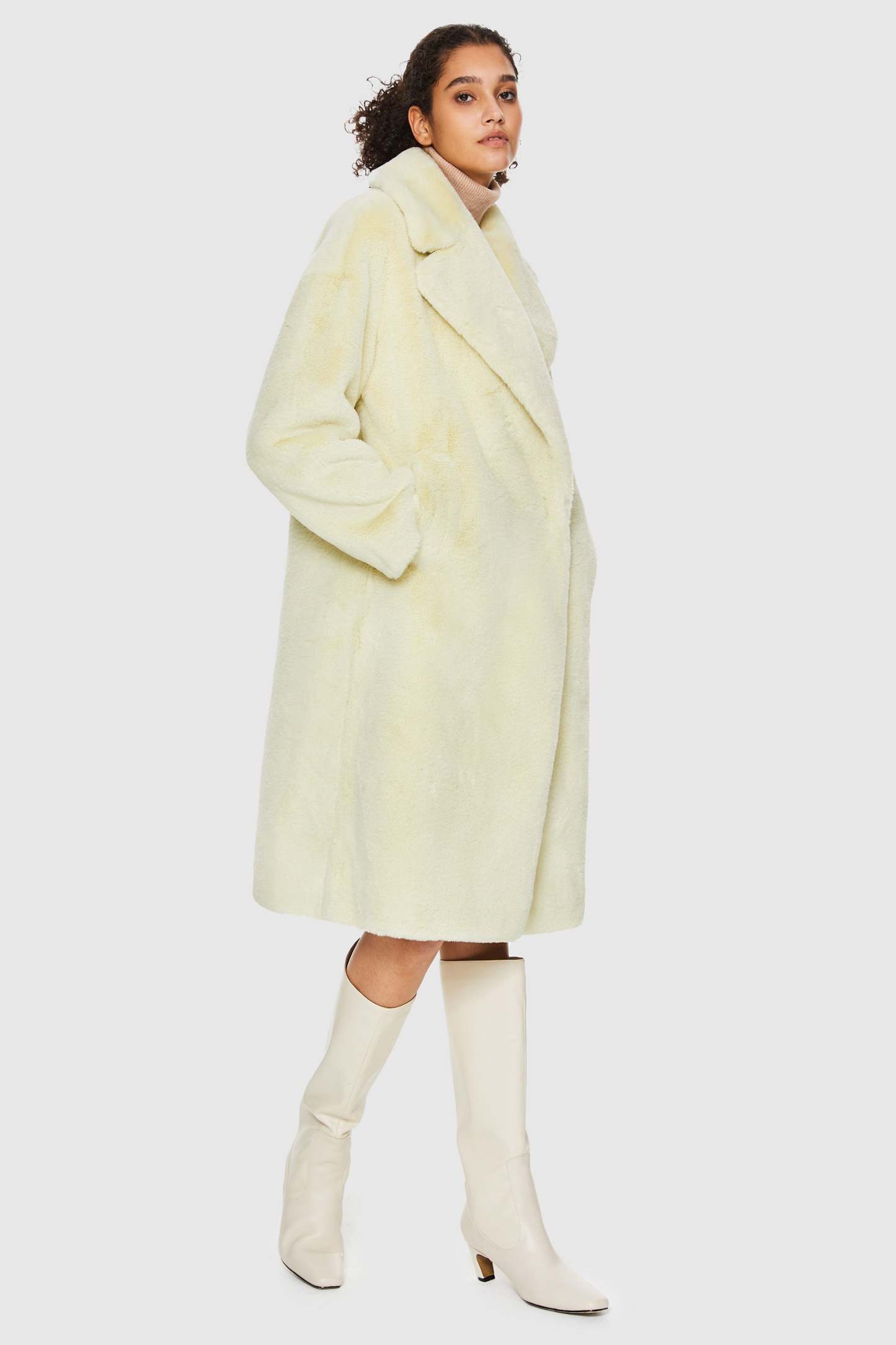 Oversized Long Sherpa Teddy Coat