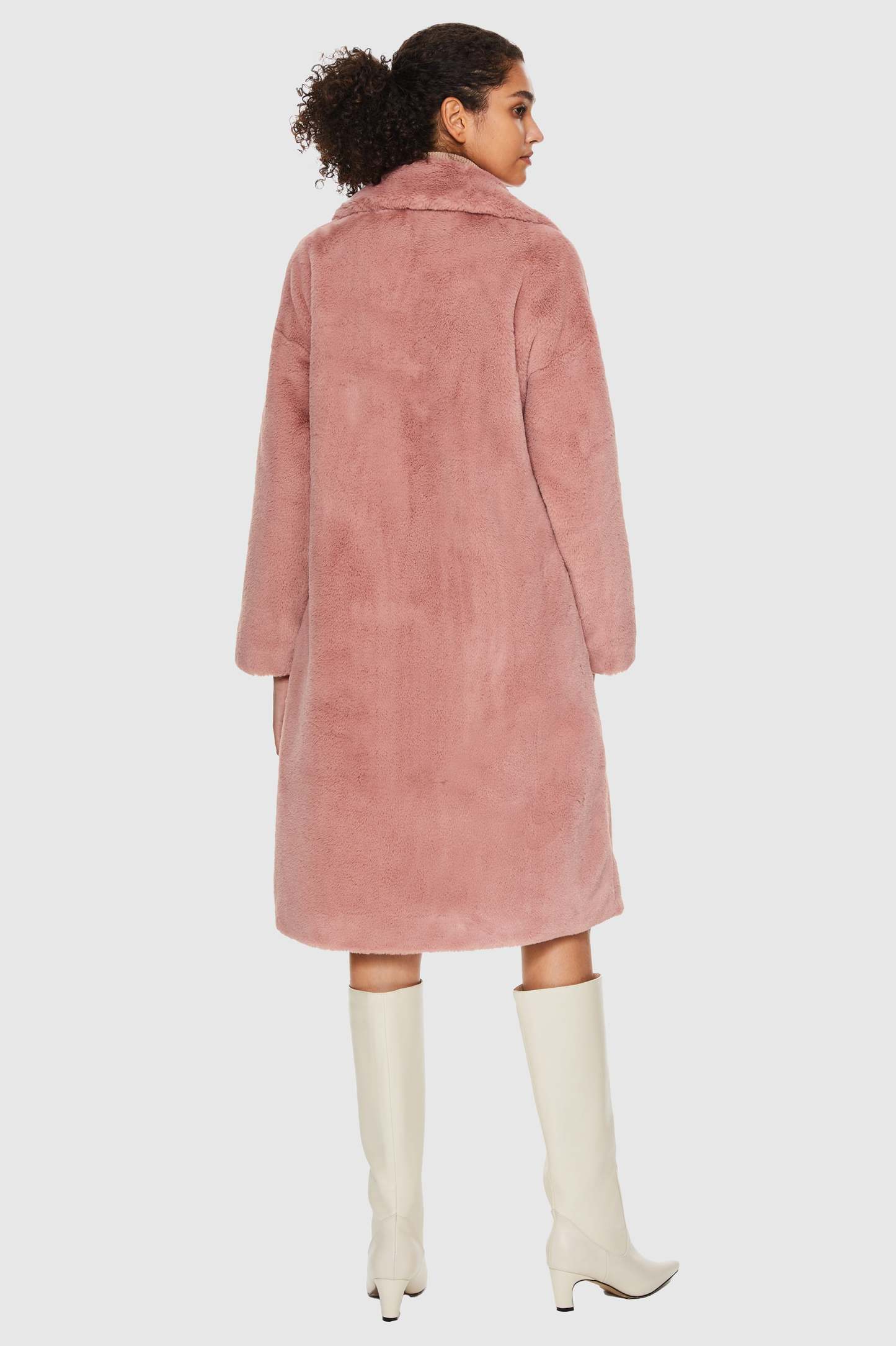 Oversized Long Sherpa Teddy Coat