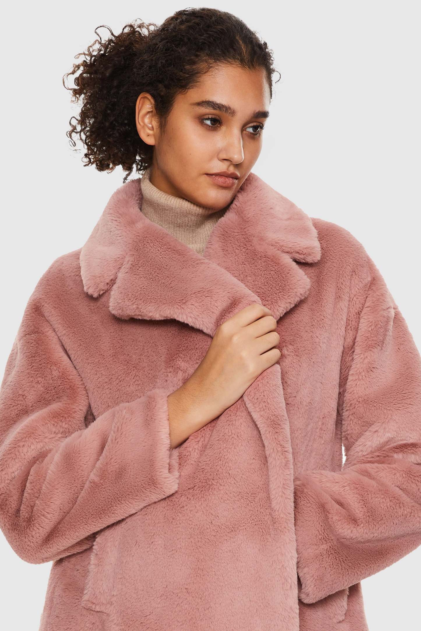 Oversized Long Sherpa Teddy Coat