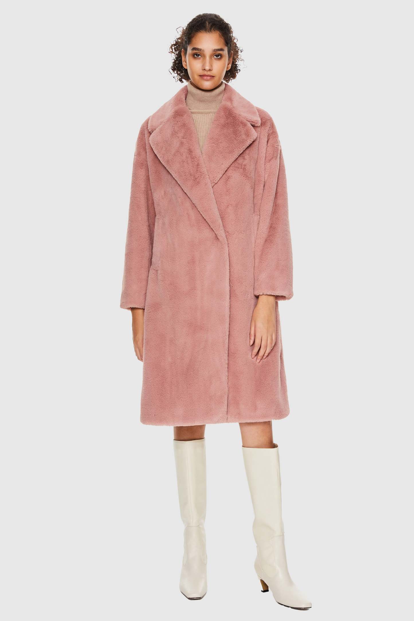 Oversized Long Sherpa Teddy Coat