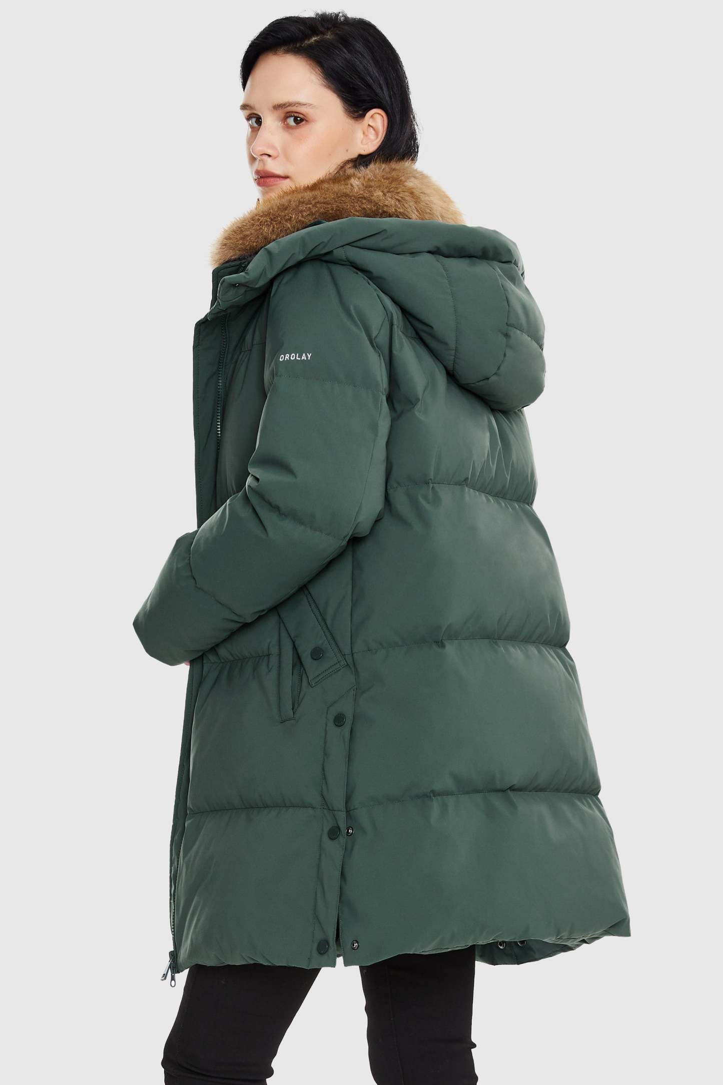 Mid-Length Winter Thickened Puffer Down Jacket