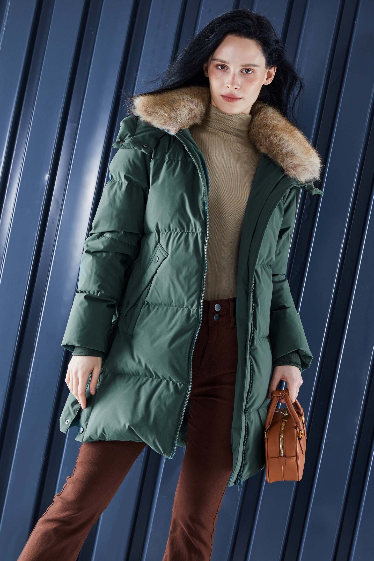 Mid-Length Winter Thickened Puffer Down Jacket