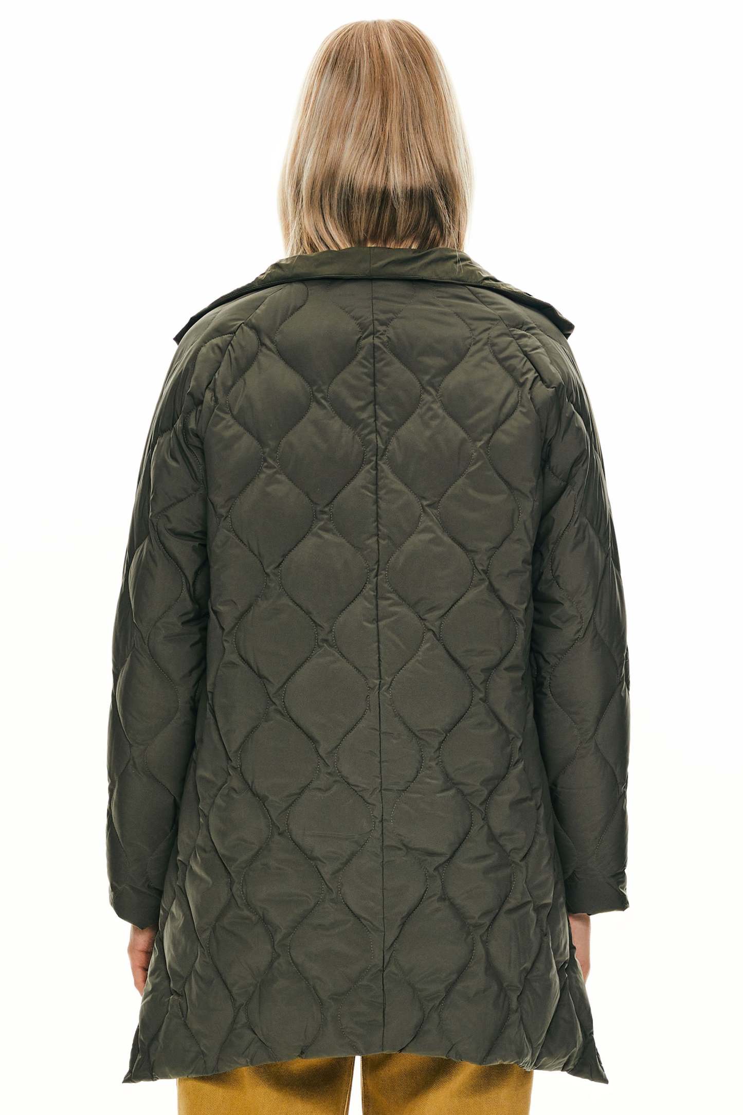 Oversized Quilted Puffer Jacket Lightweight with Pockets