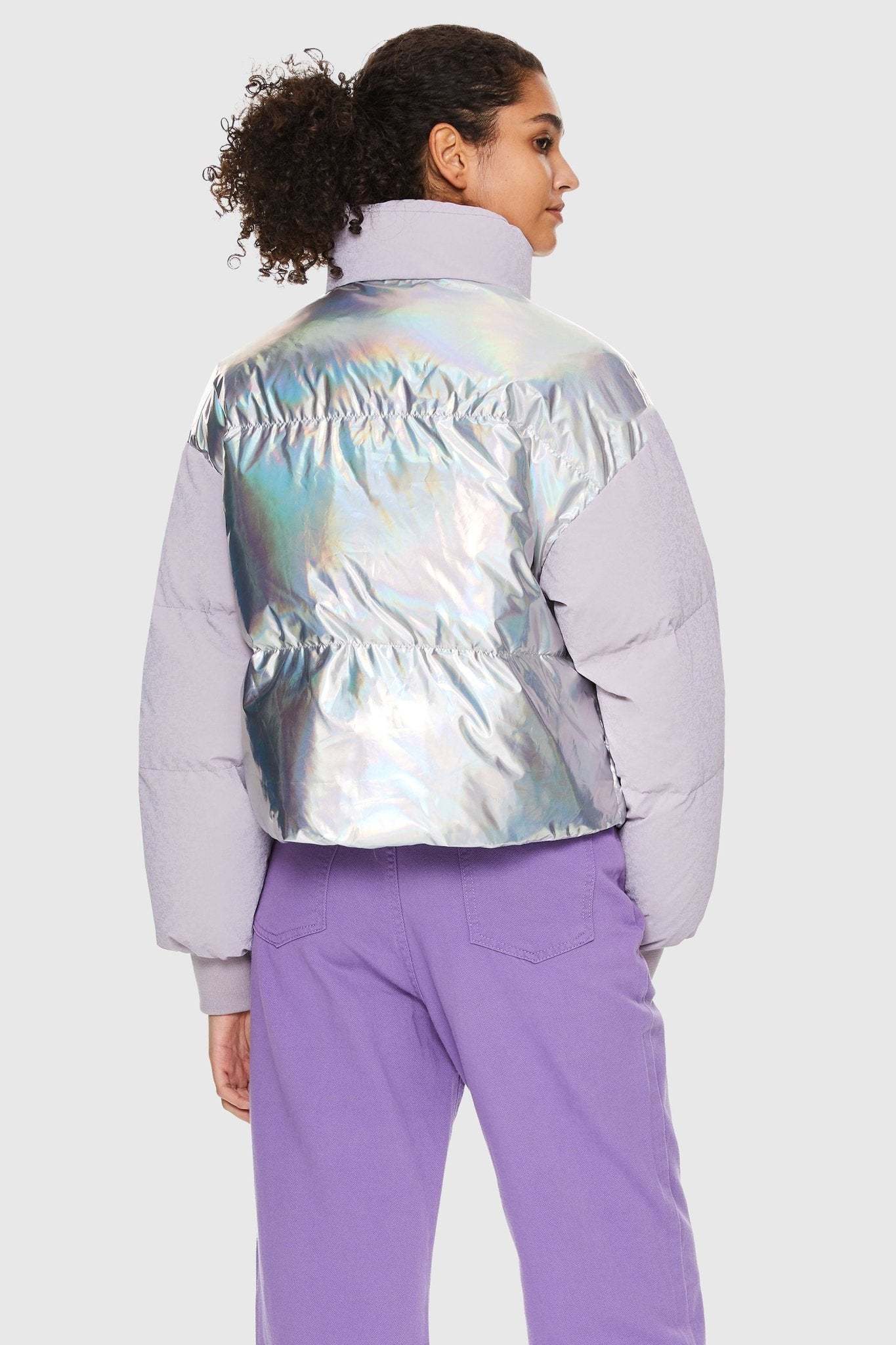 Puff-O® Colorlay Chrome Cropped Down Puffer