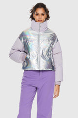 Puff-O® Colorlay Chrome Cropped Down Puffer