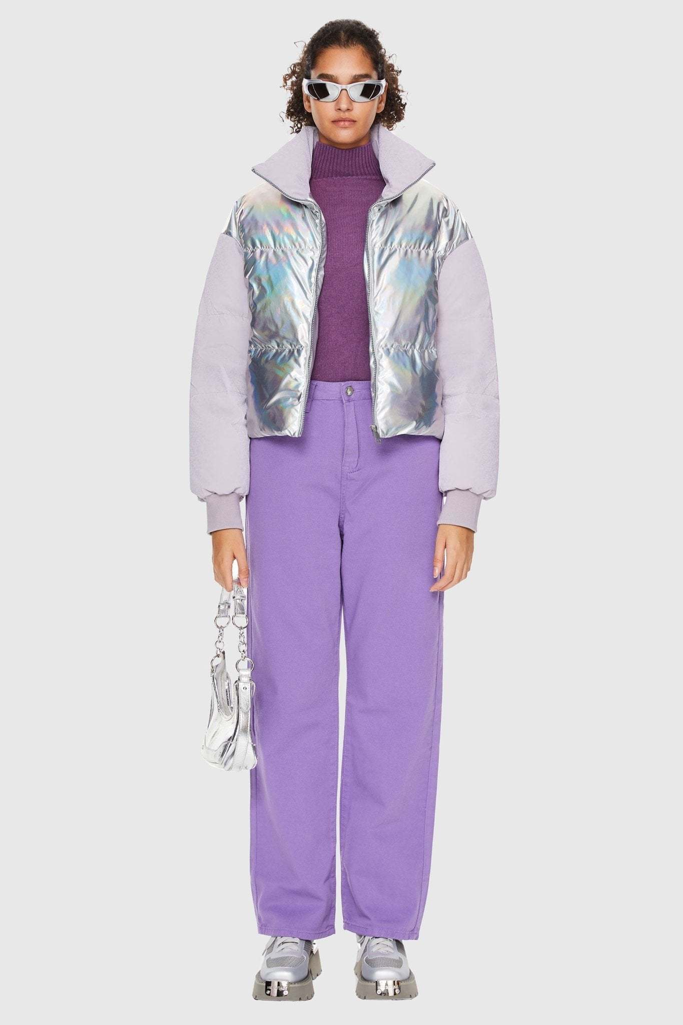 Puff-O® Colorlay Chrome Cropped Down Puffer