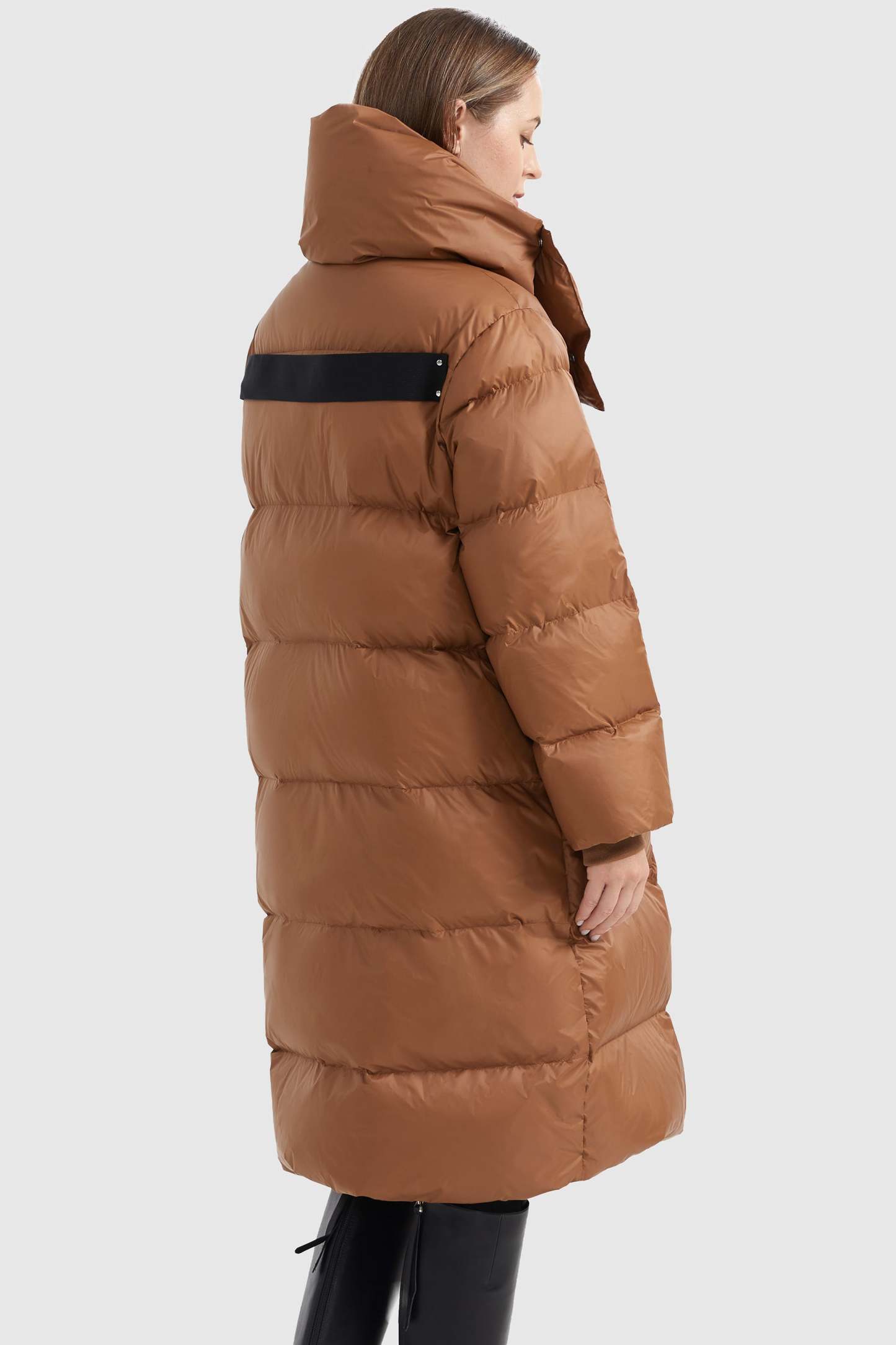 Puffer Long Stylish Winter Down Jacket with Warm Thickened Collar