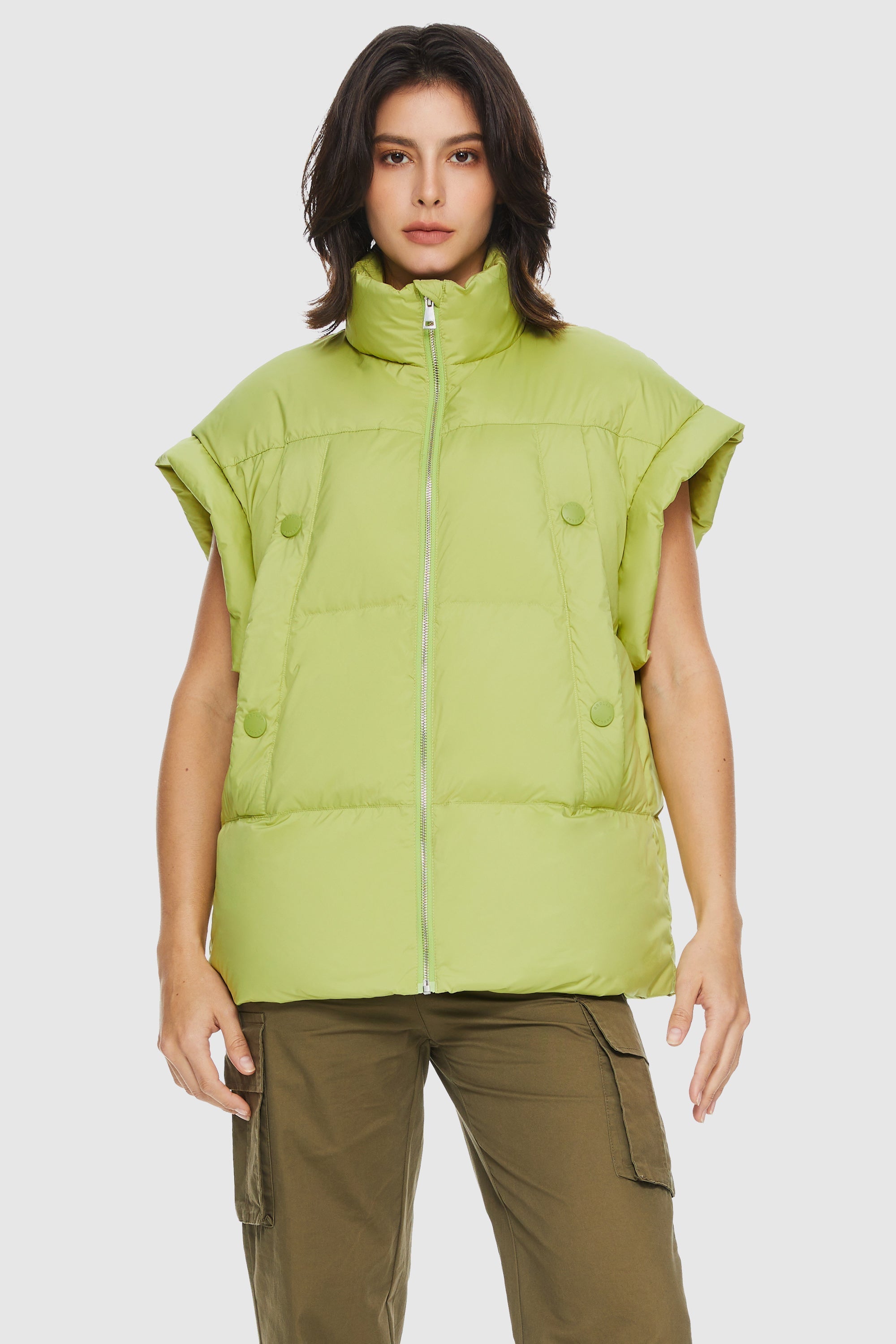 Oversized Sleeveless Classic Puffer Vest