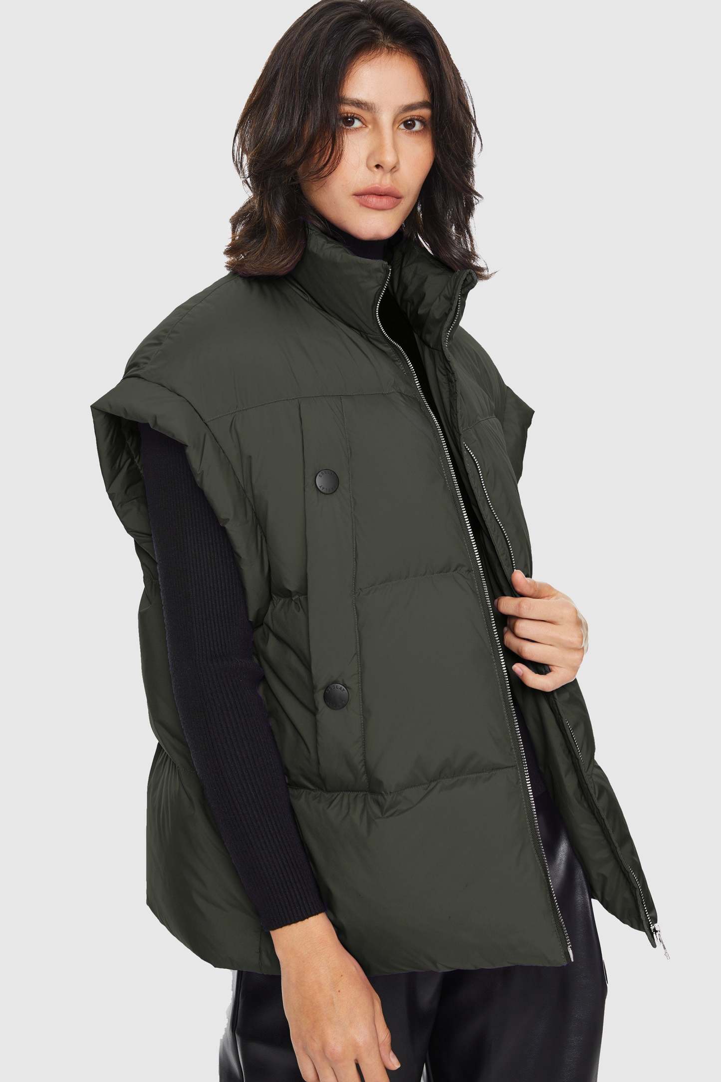 Oversized Sleeveless Classic Puffer Vest