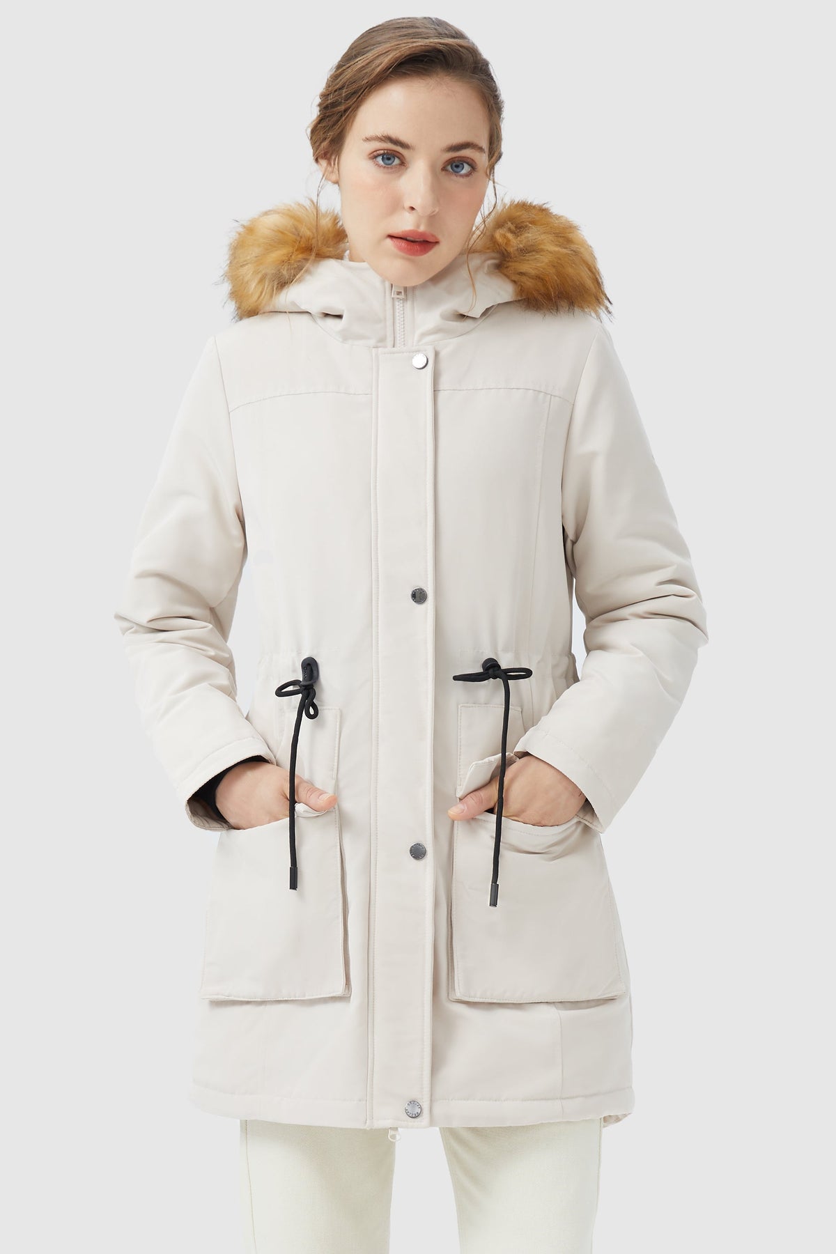 Thickened Fleece Lined Parka Jacket