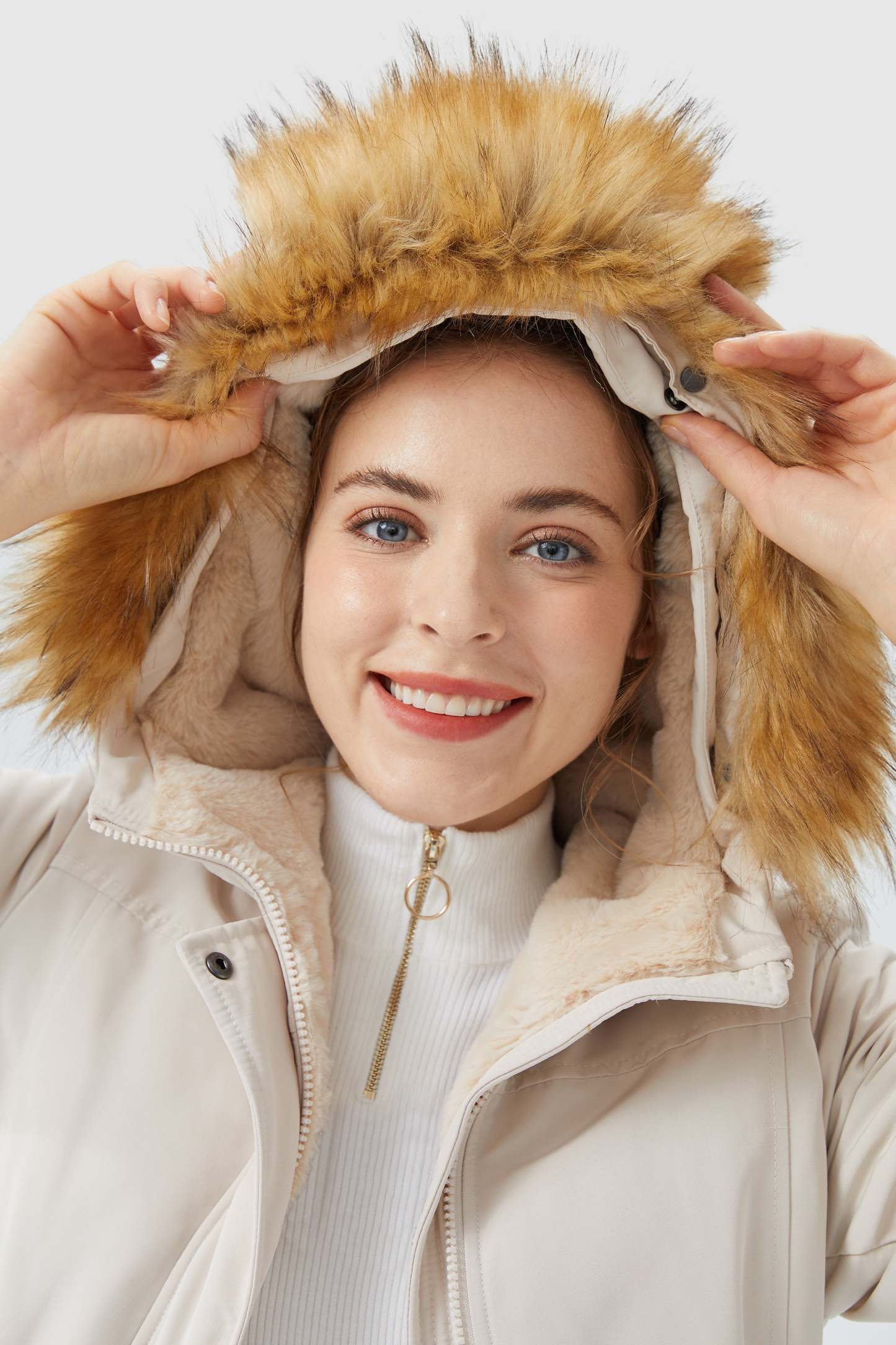 Thickened Fleece Lined Parka Jacket