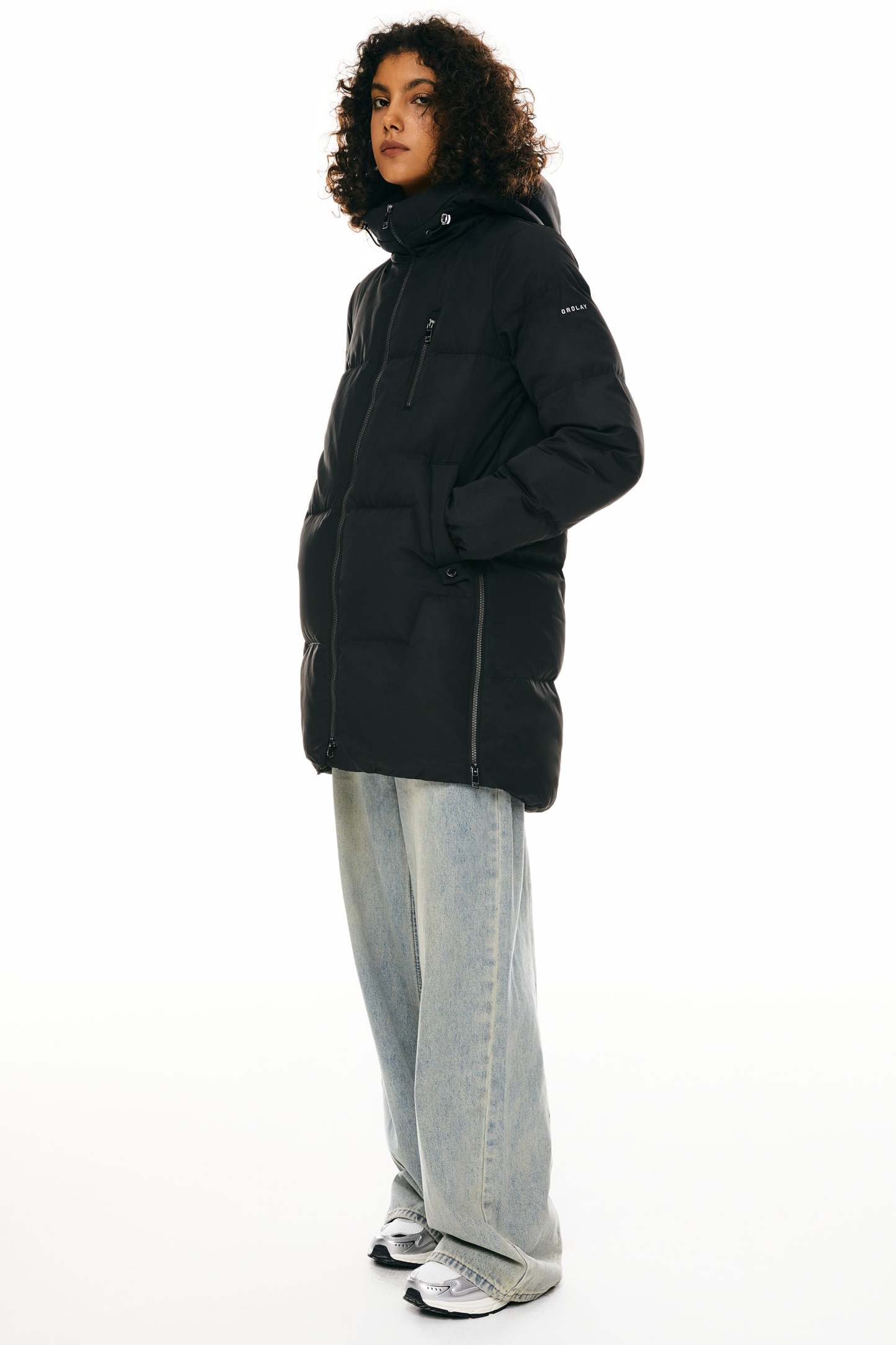 Two-Way Zipper Hooded Down Puffer Jacket