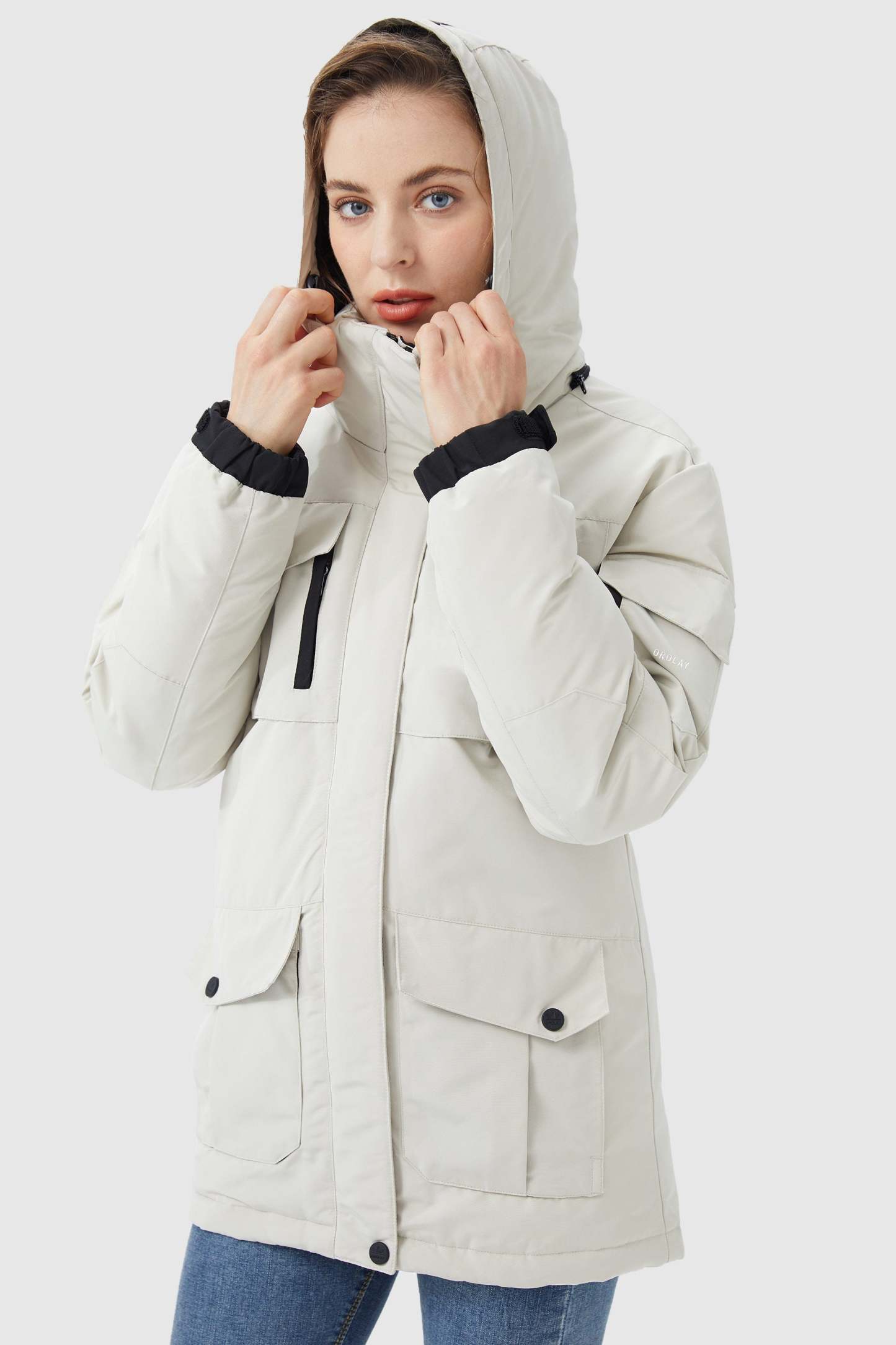 Warm Multiple Pockets Parka Down Jacket