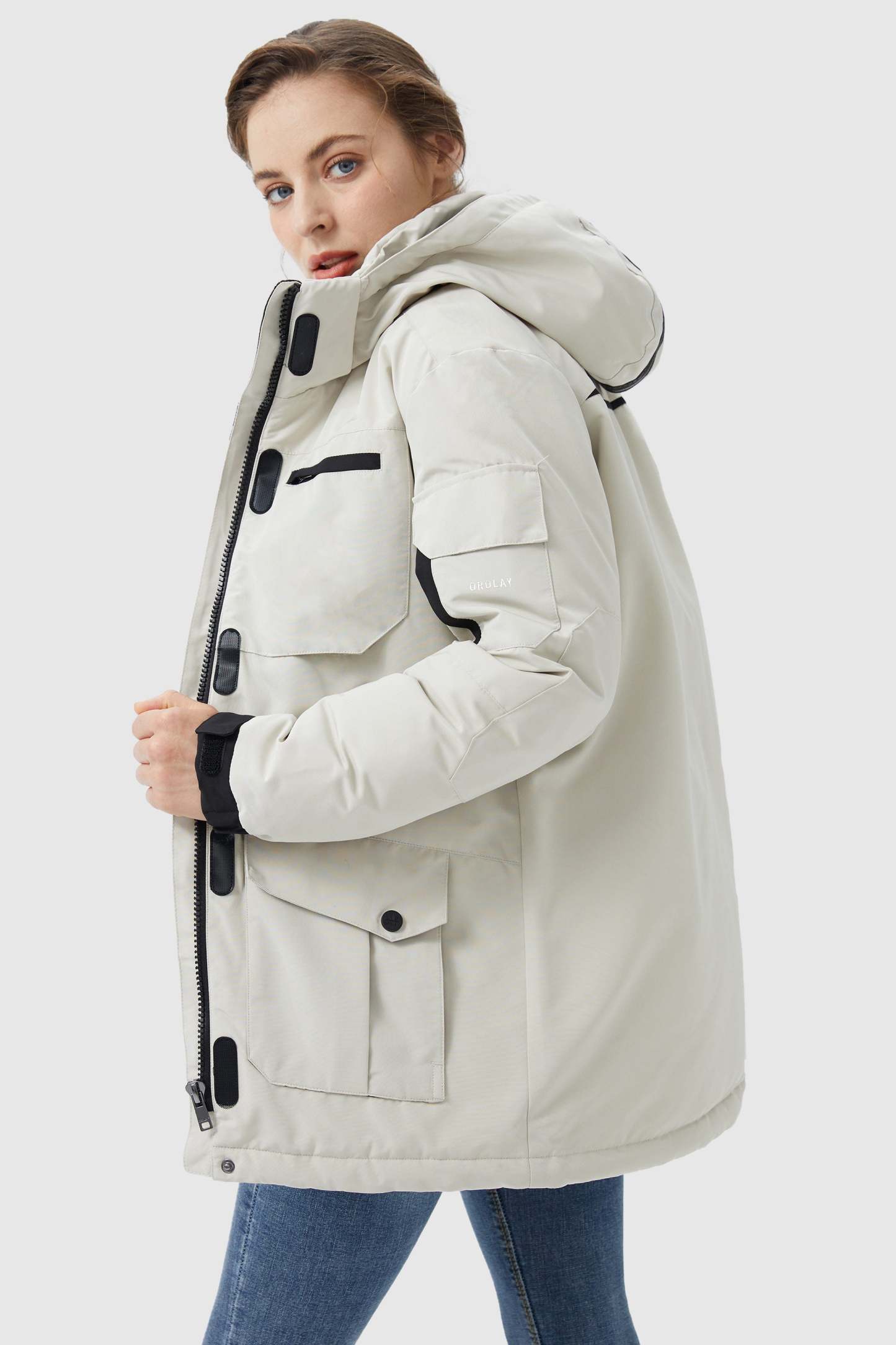 Warm Multiple Pockets Parka Down Jacket